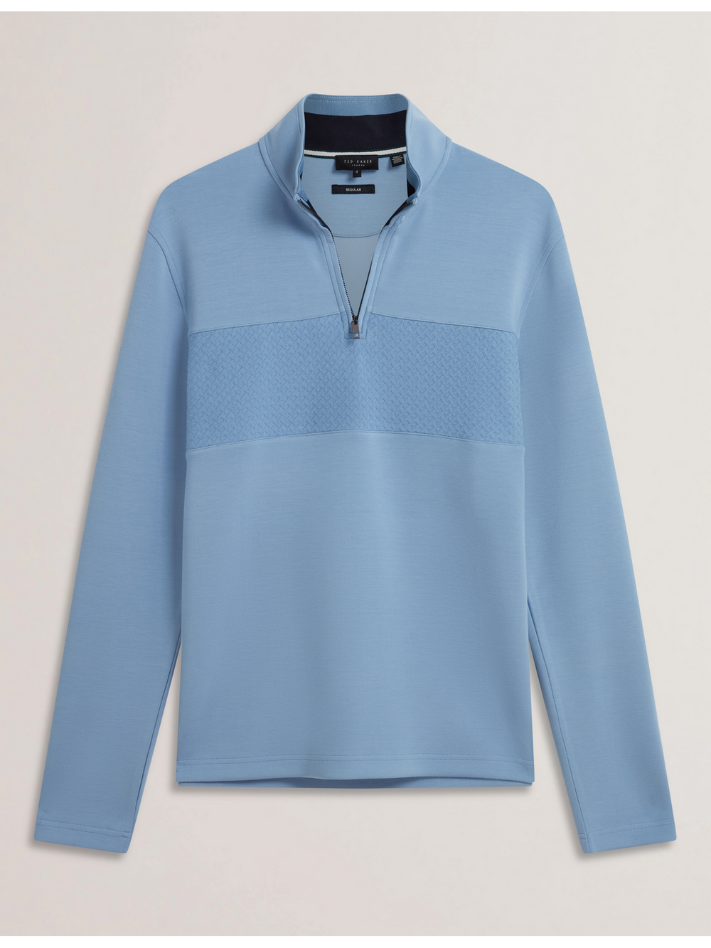 Men SIMONEA - Textured Panel Half-Zip Modal Sweatshirt - Ted Baker