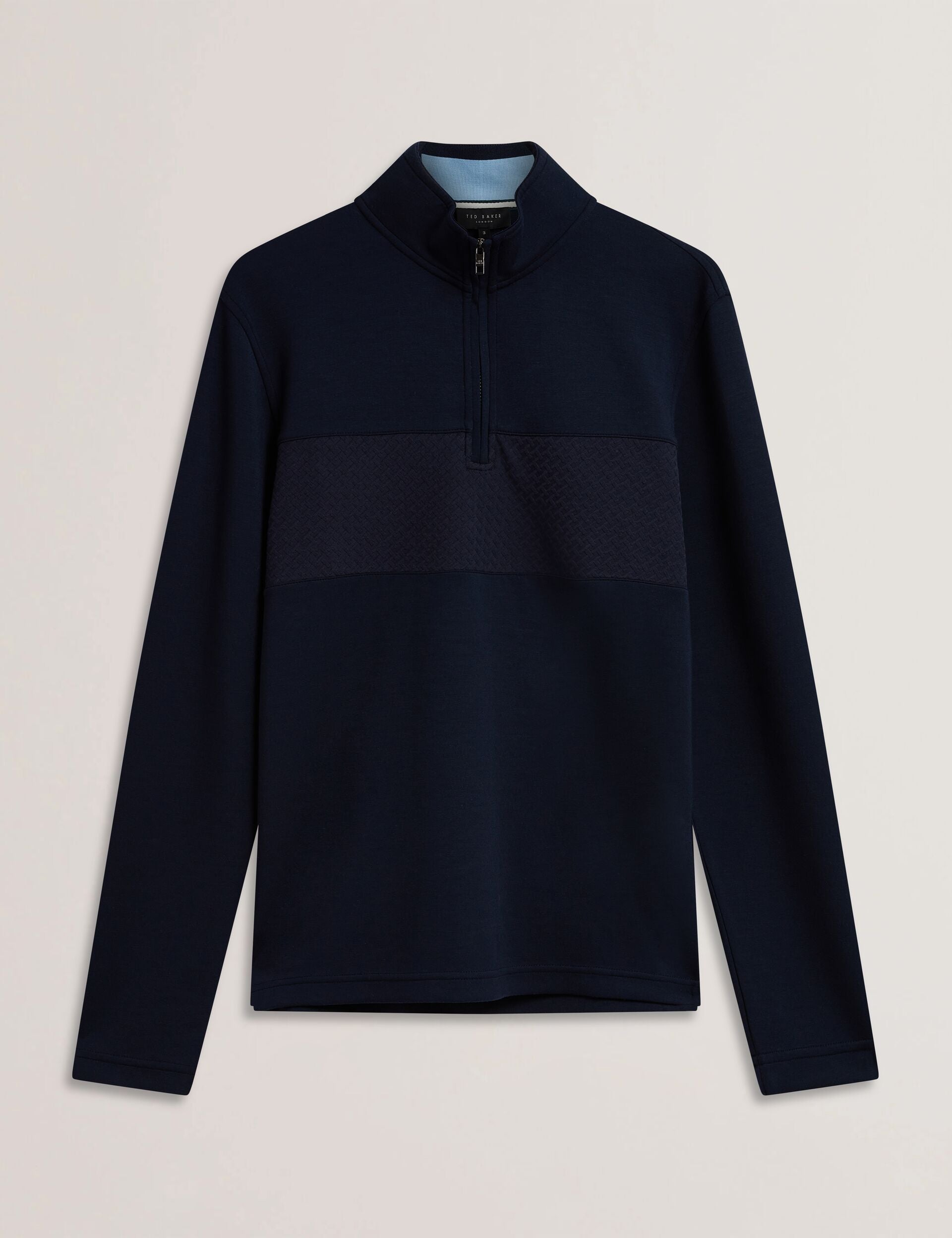 Men SIMONEAO - Textured Panel Half-Zip Modal Sweatshirt - Ted Baker