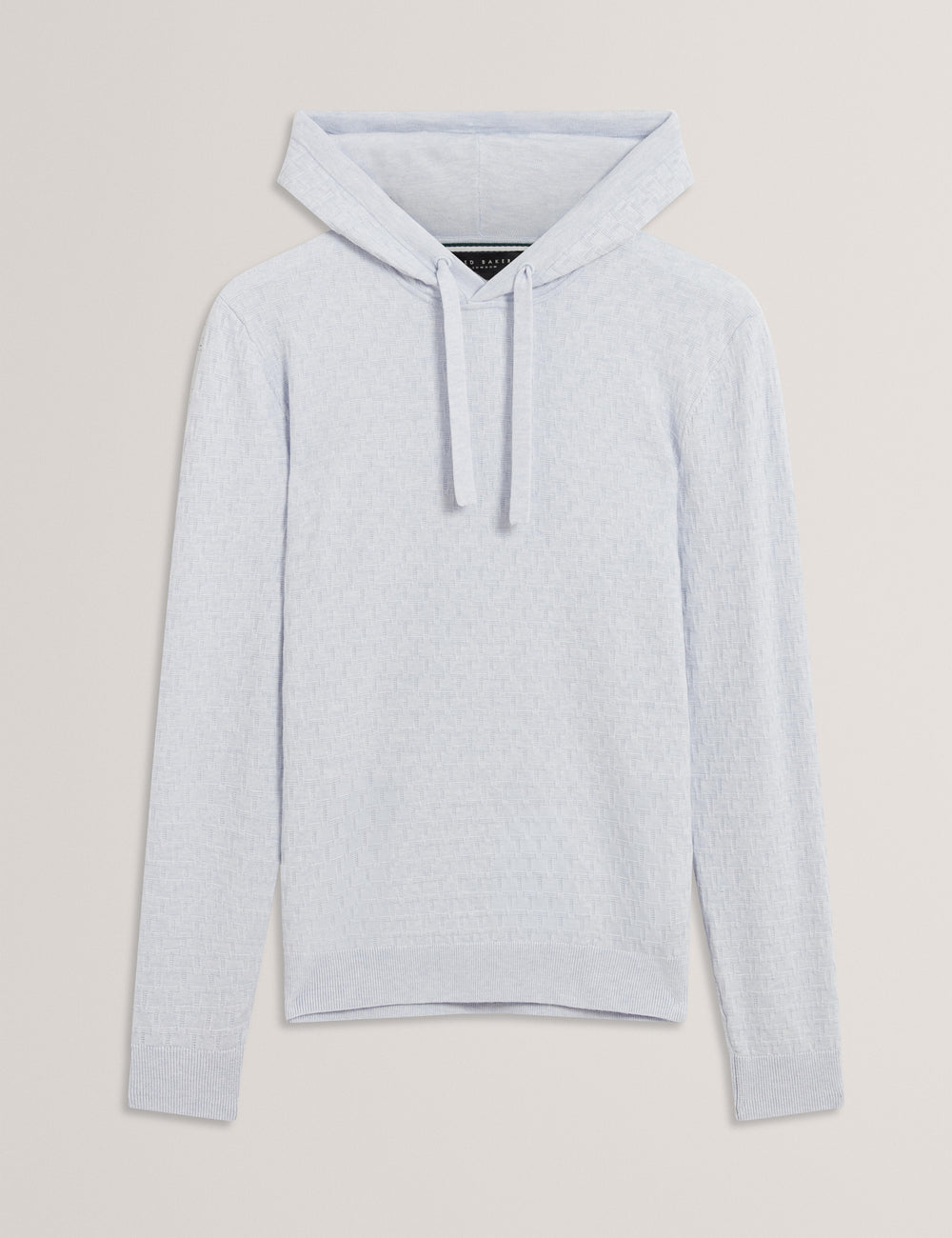 Men LOULAR - Textured T Knit Wool Blend Hoodie - Ted Baker