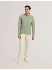 Men SIMONEA - Textured Panel Half-Zip Modal Sweatshirt - Ted Baker