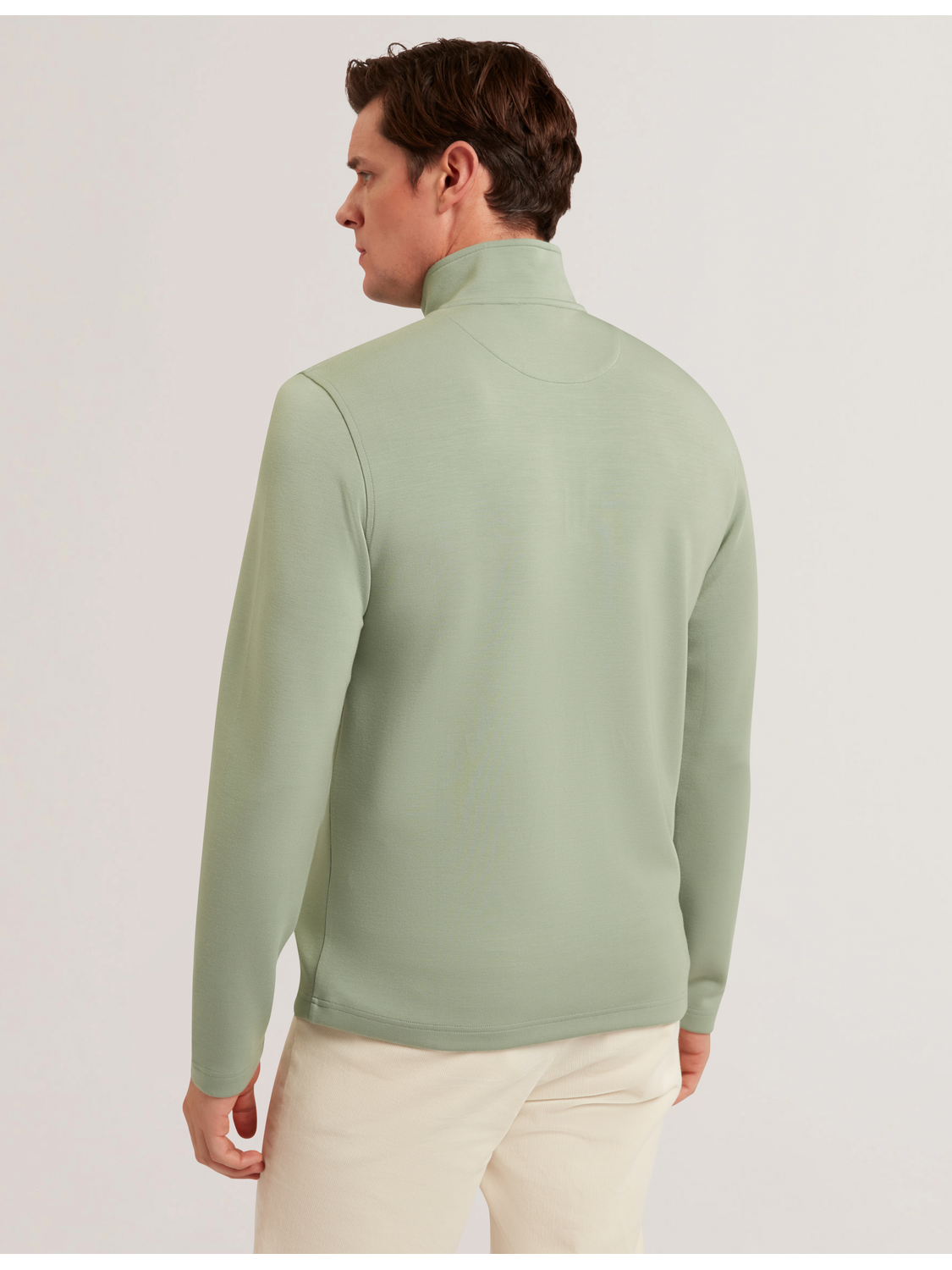 Men SIMONEA - Textured Panel Half-Zip Modal Sweatshirt - Ted Baker