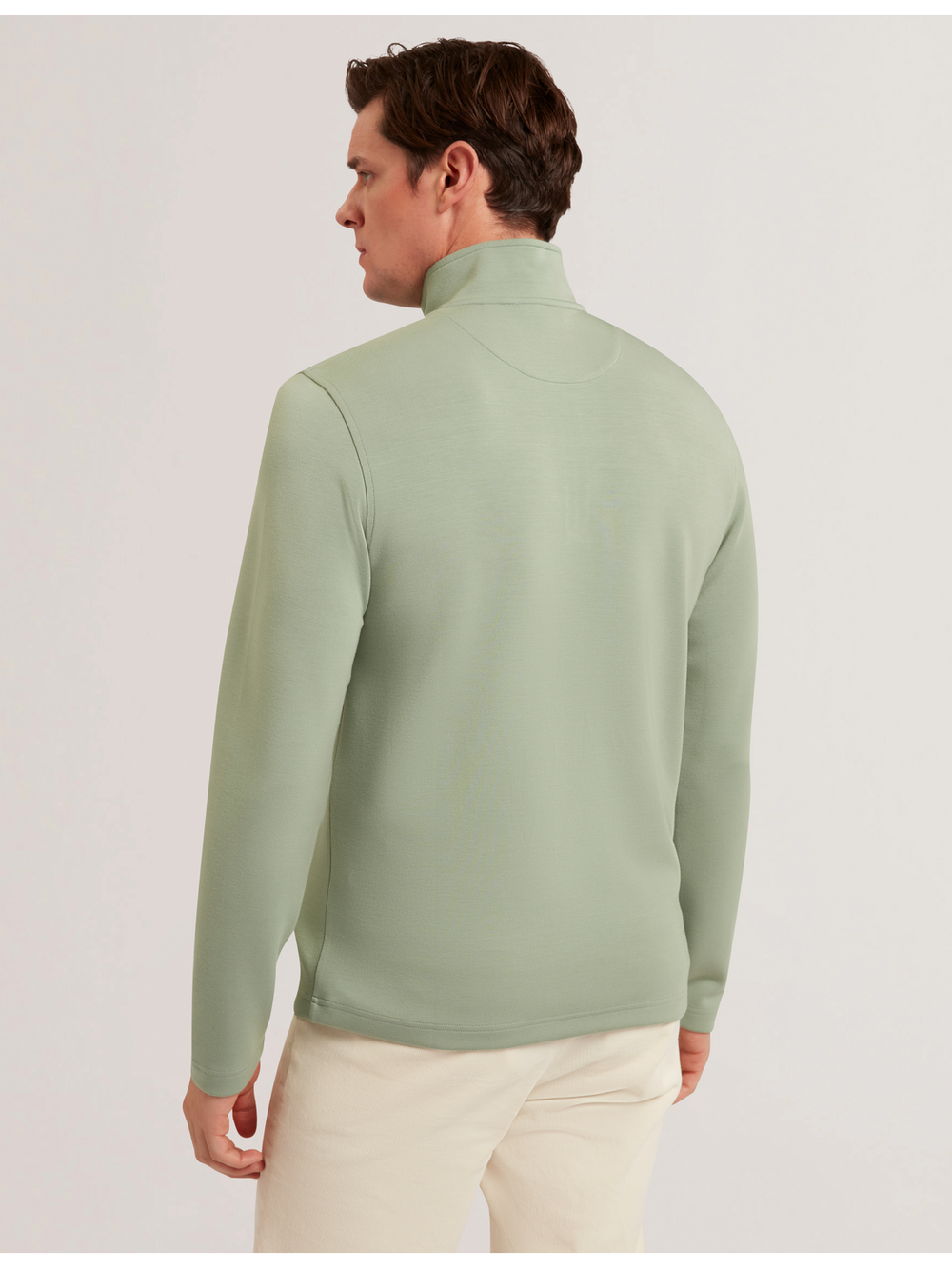 Men SIMONEA - Textured Panel Half-Zip Modal Sweatshirt - Ted Baker