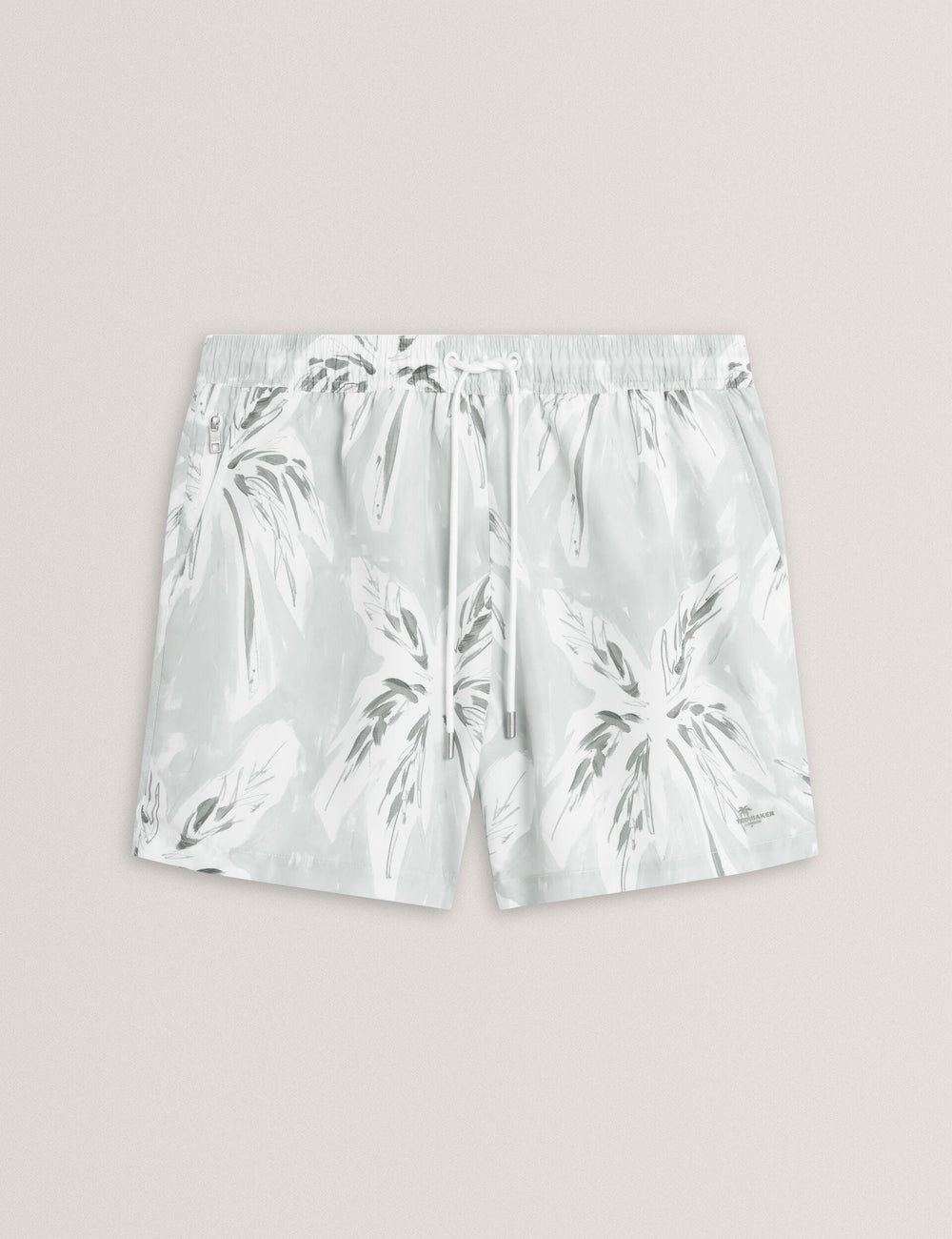 Men VERDES Palm Print Mid-Length Swim Shorts - Ted Baker