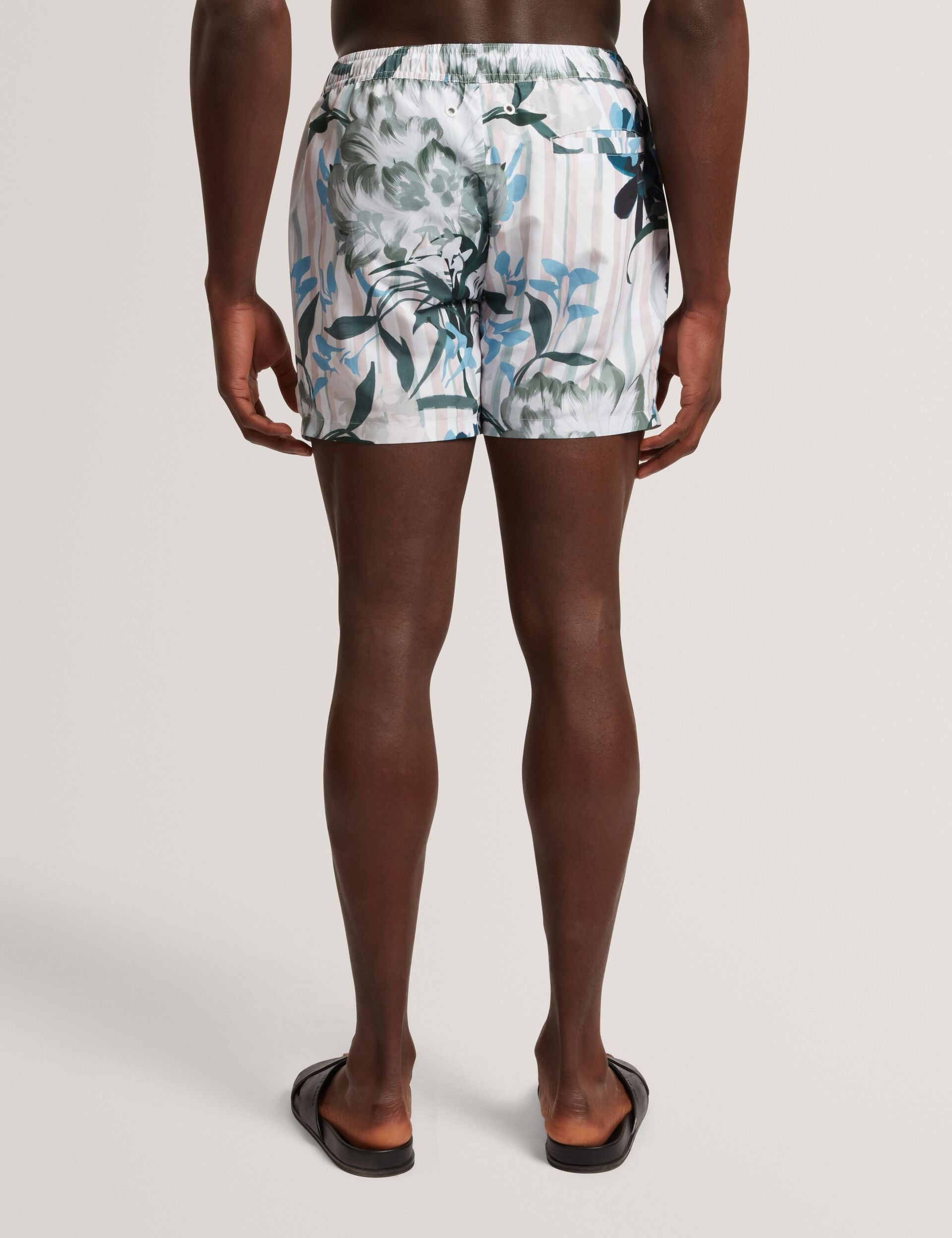 Men PALMDLE Floral Stripe Elasticated Swim Shorts - Ted Baker