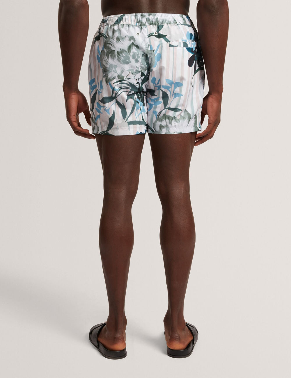 Men PALMDLE Floral Stripe Elasticated Swim Shorts - Ted Baker