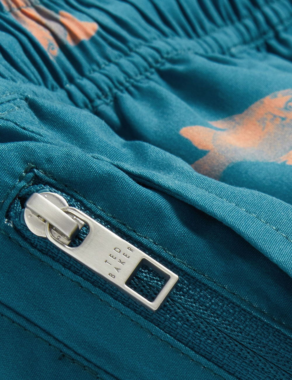 Men BRENTWD Goldfish Print Drawstring Swim Shorts - Ted Baker