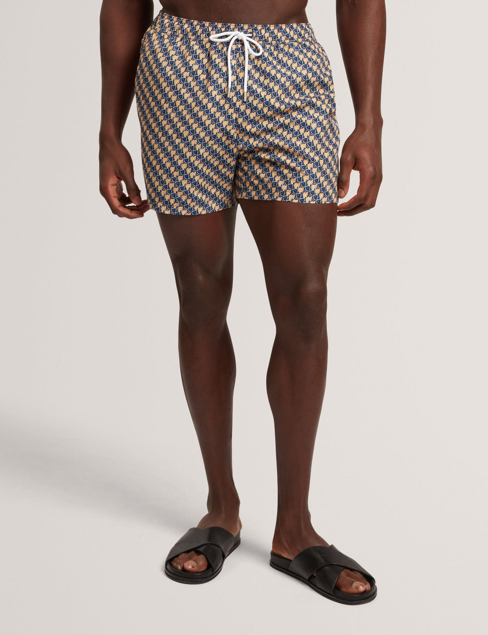 Men GLENDLE Goldfish Geometric Print Swim Shorts - Ted Baker