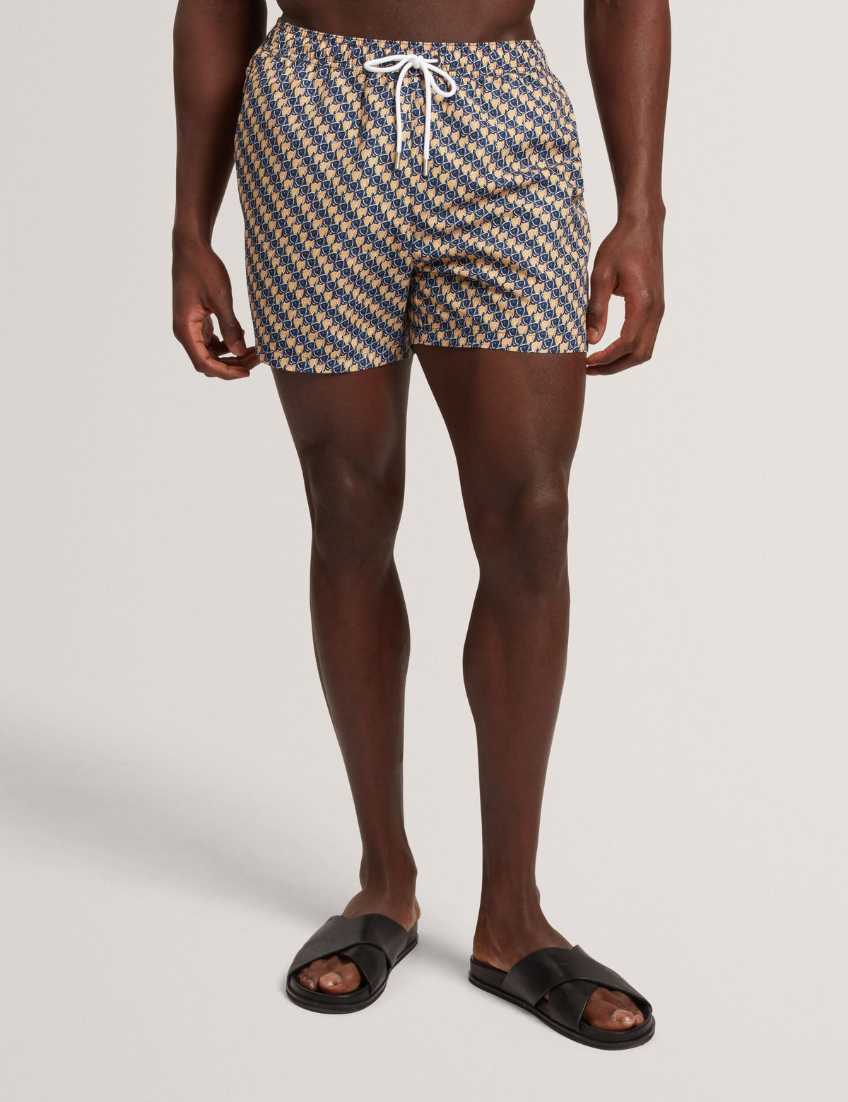 Men GLENDLE Goldfish Geometric Print Swim Shorts - Ted Baker