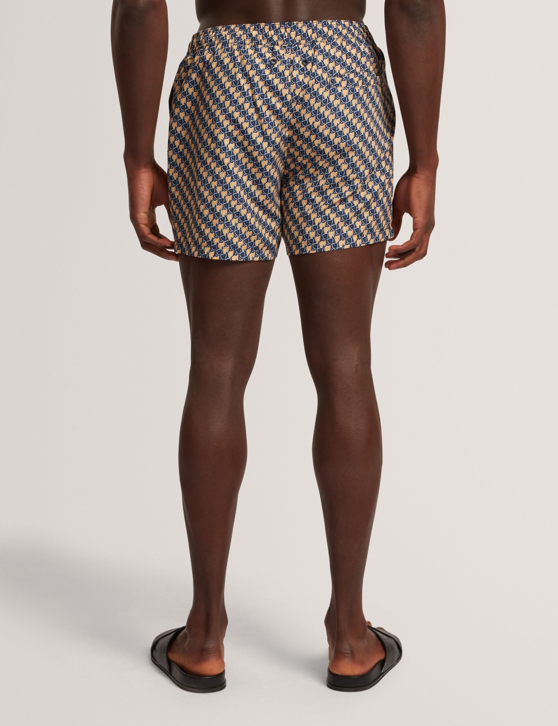 Men GLENDLE Goldfish Geometric Print Swim Shorts - Ted Baker