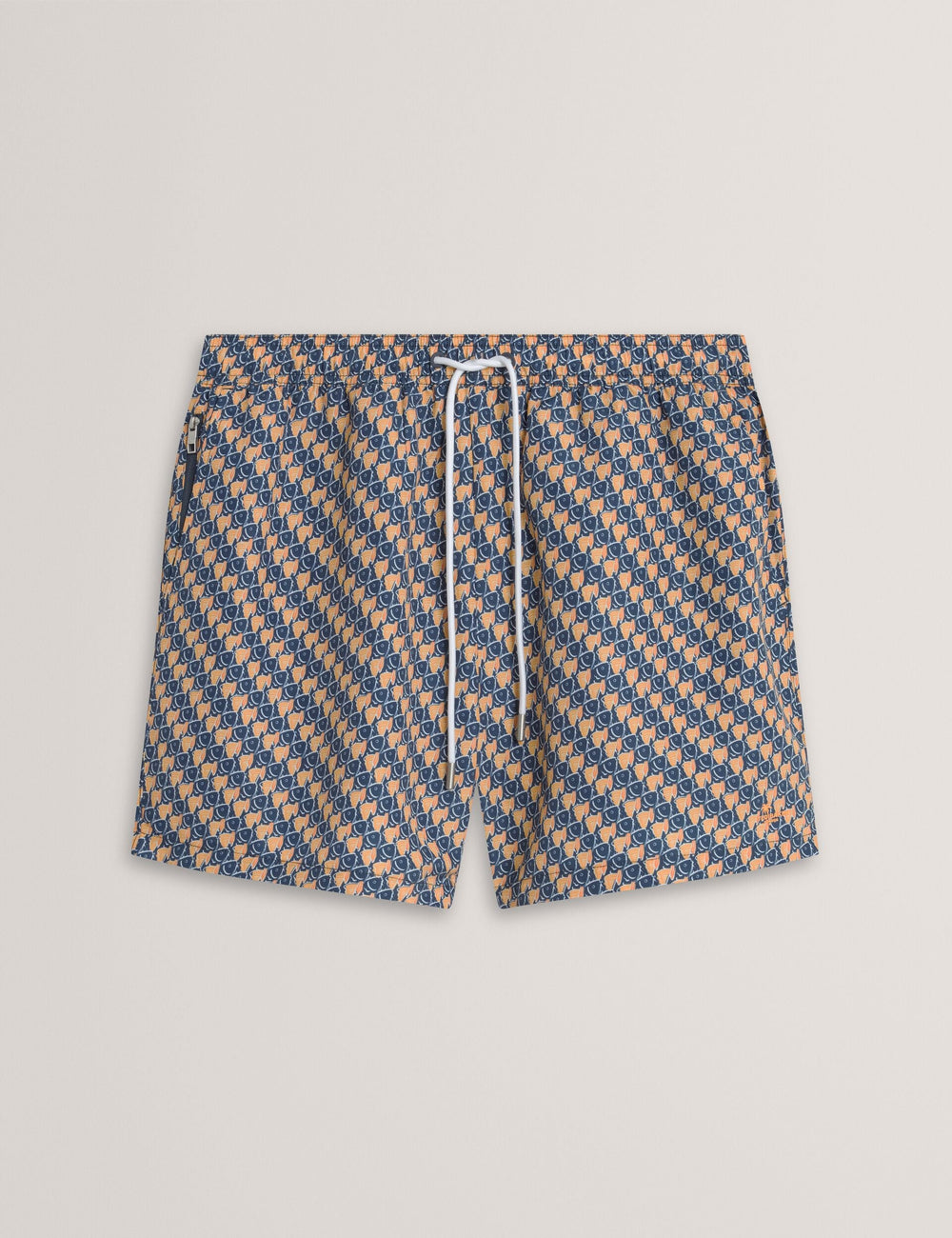 Men GLENDLE Goldfish Geometric Print Swim Shorts - Ted Baker
