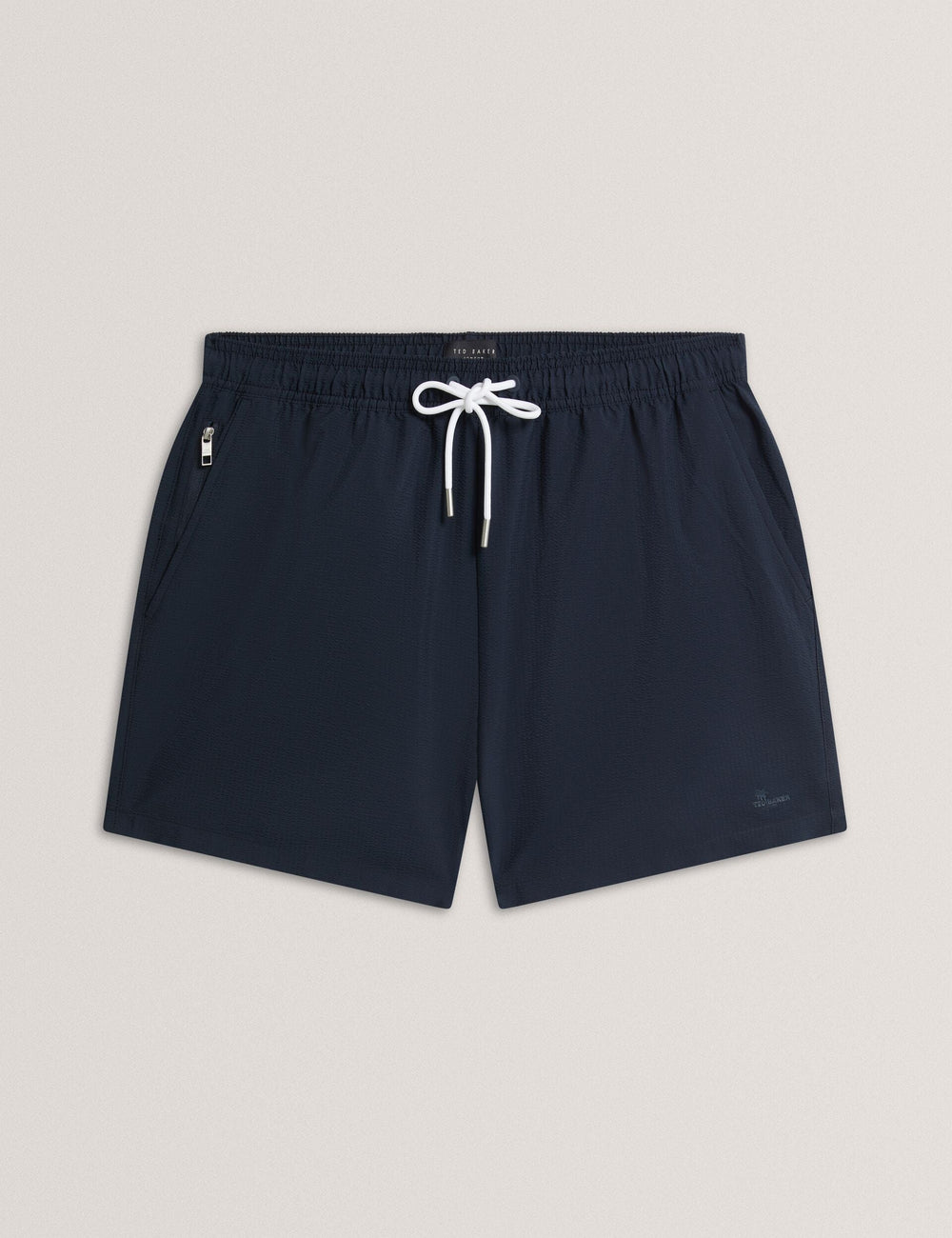 Men HEFFNER Seersucker Mid-Length Swim Shorts - Ted Baker