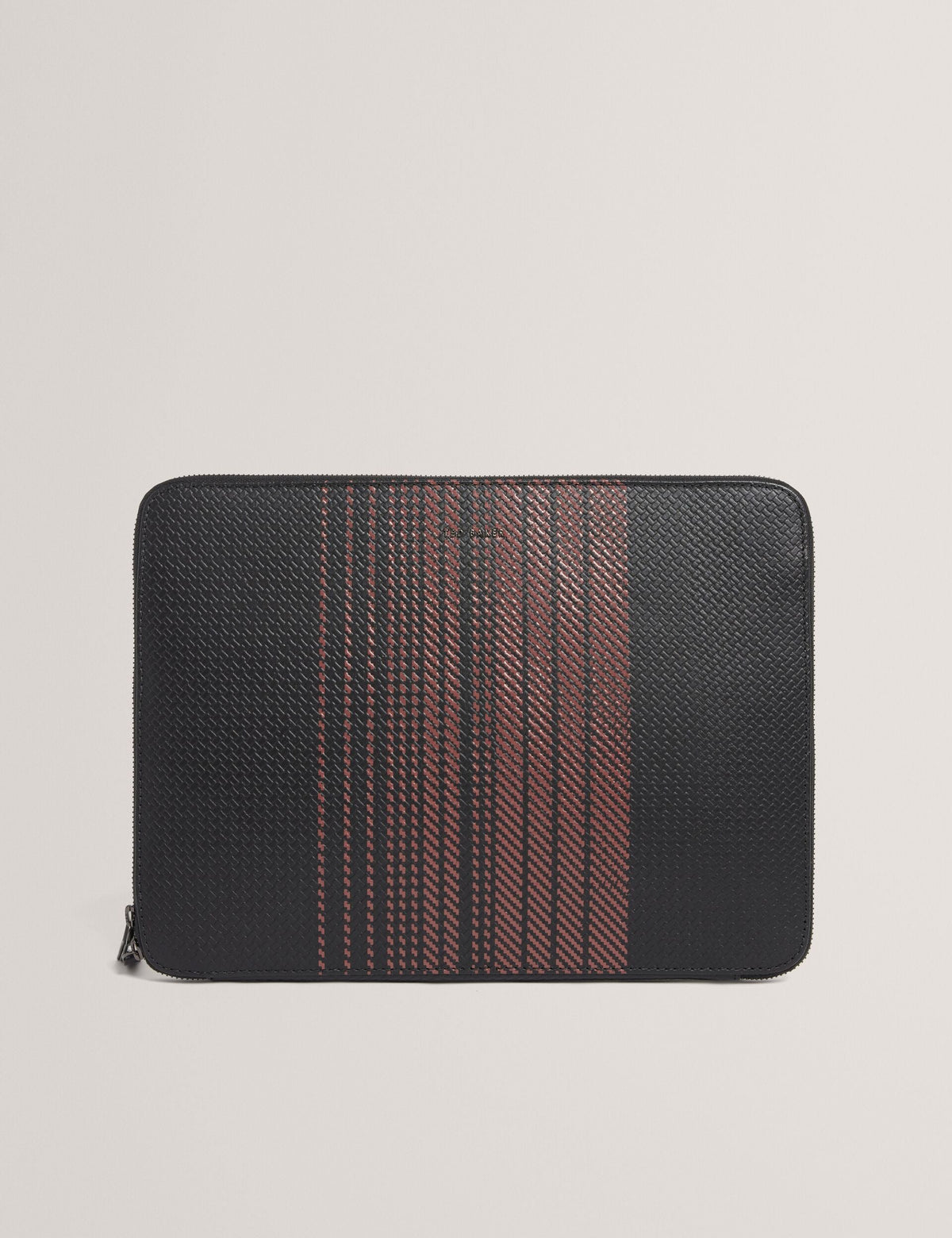 Men|Sale WARENN Striped Woven Leather 13-Inch Laptop Sleeve - Ted Baker
