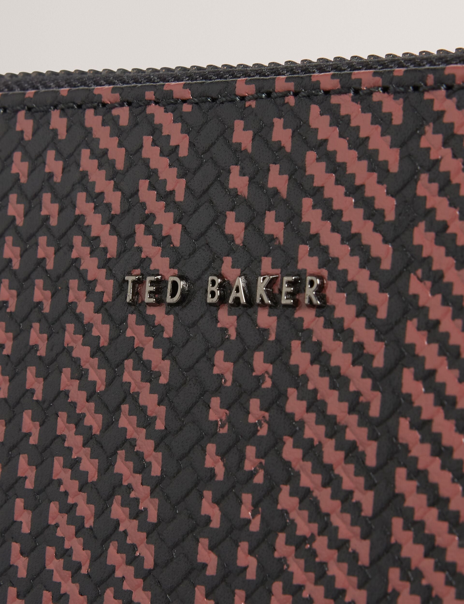 Men|Sale WARENN Striped Woven Leather 13-Inch Laptop Sleeve - Ted Baker