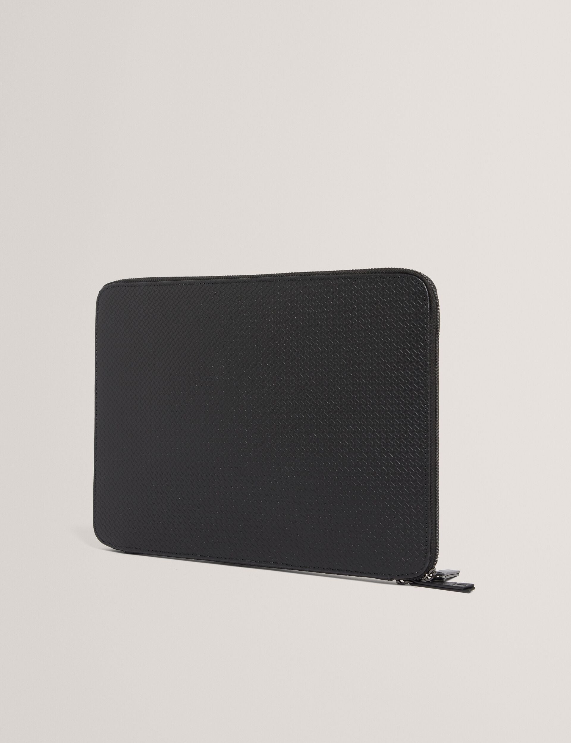 Men|Sale WARENN Striped Woven Leather 13-Inch Laptop Sleeve - Ted Baker