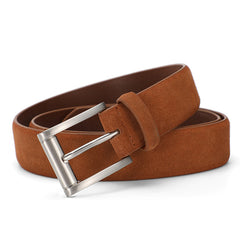 Men SUEDE BELT – Chestnut - Ted Baker