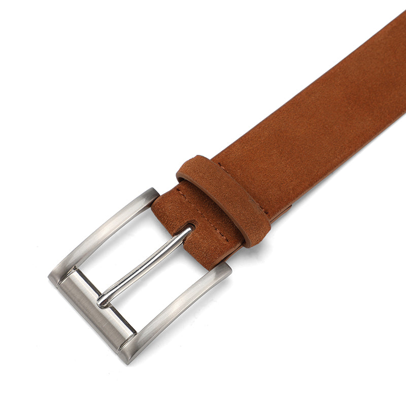 Men SUEDE BELT – Chestnut - Ted Baker
