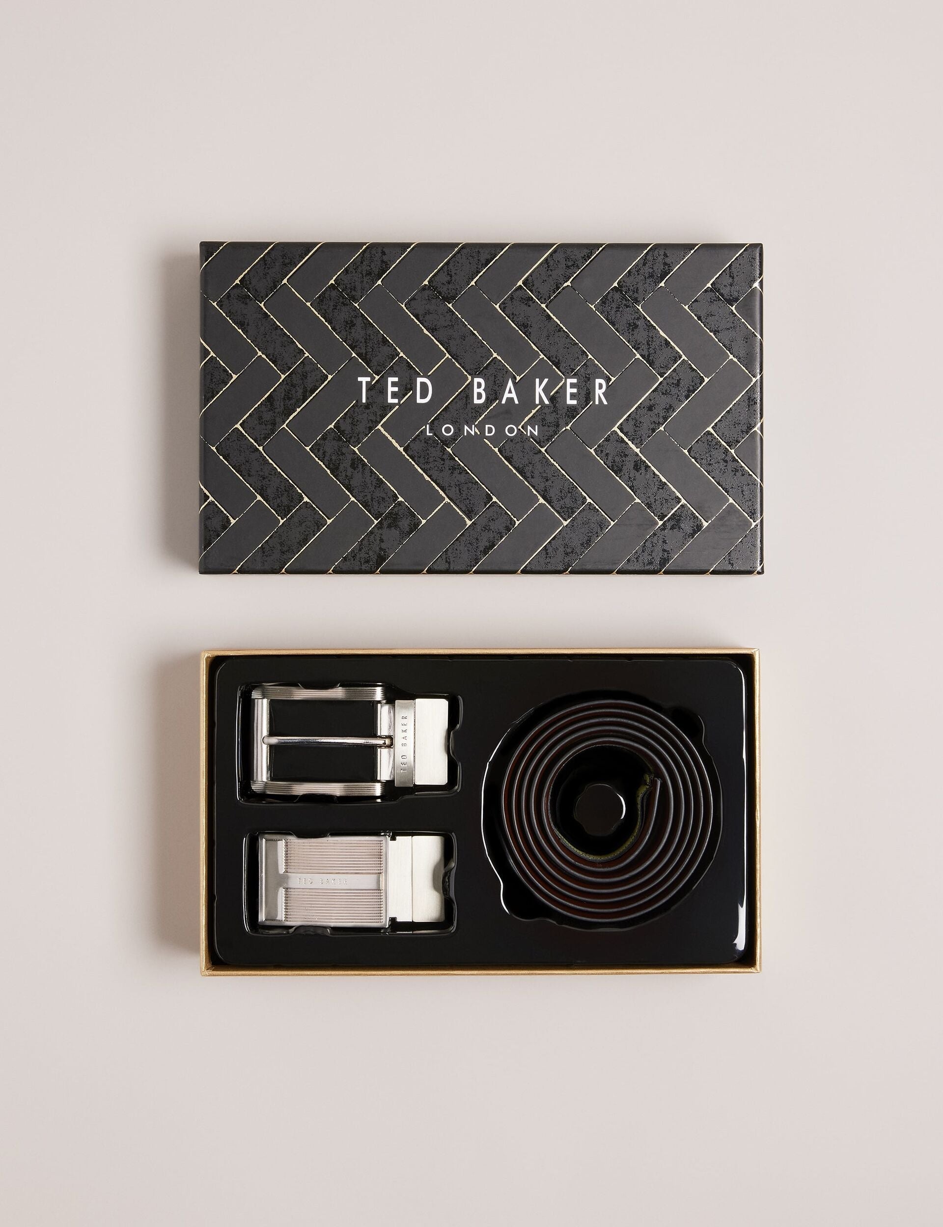 Men NEWBEY 2-in-1 Reversible Leather Belt Gift Set - Ted Baker