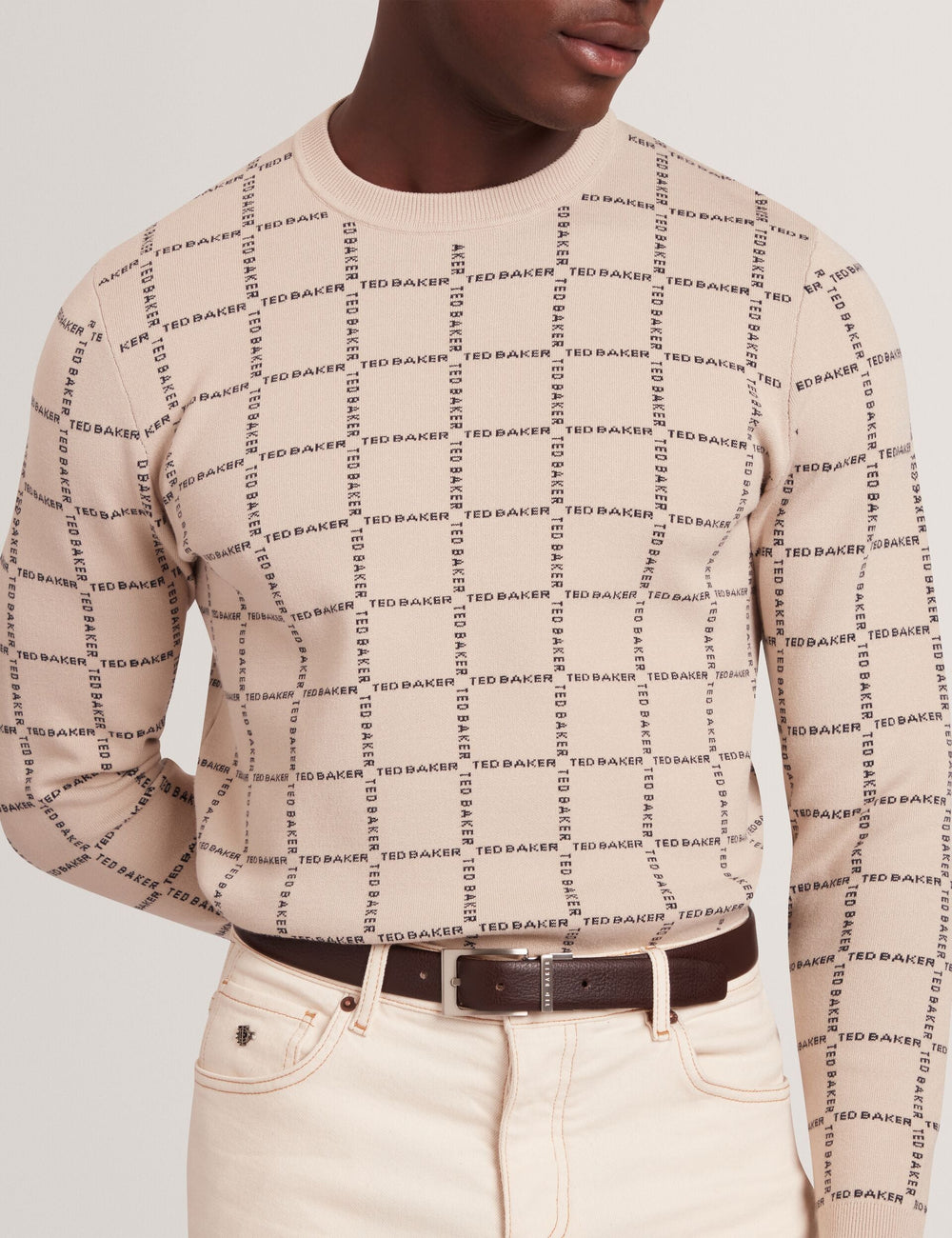 Men KARMER - Brown Reversible Polished Leather Belt - Ted Baker