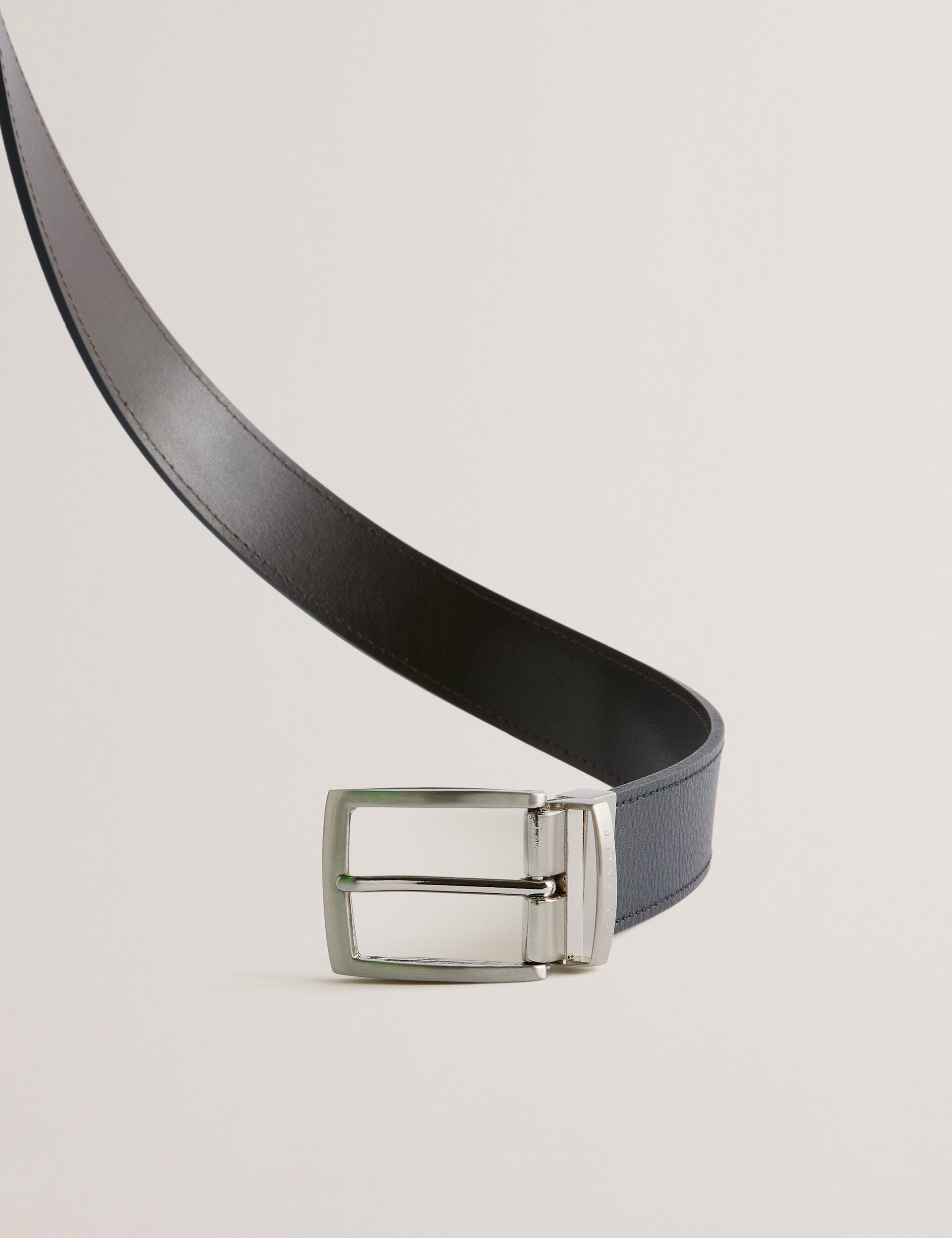 Men BREEMER - Reversible Textured Leather Belt - Ted Baker