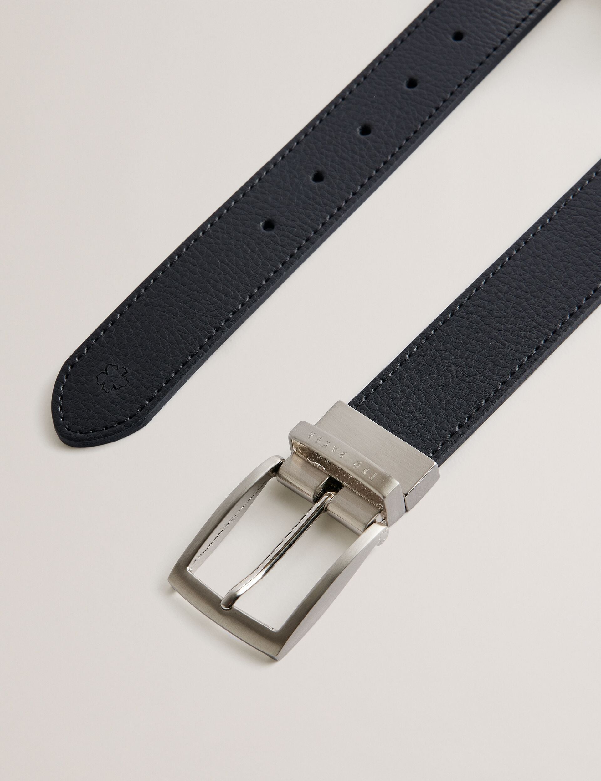 Men BREEMER - Reversible Textured Leather Belt - Ted Baker