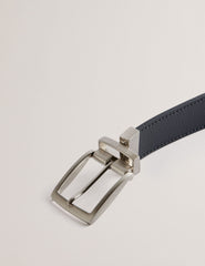 Men BREEMER - Reversible Textured Leather Belt - Ted Baker