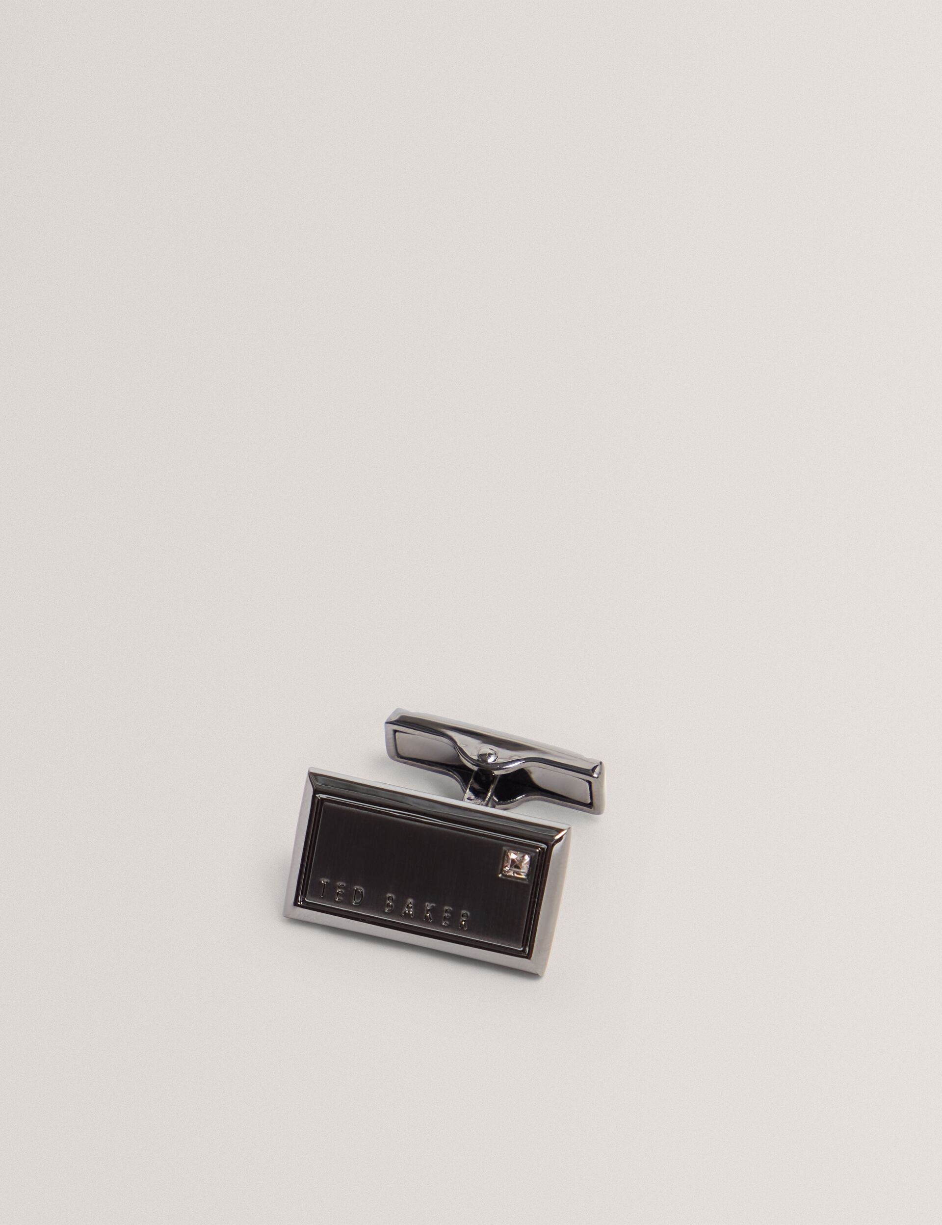 Men|Sale KRISTOL Crystal Detail Brushed Metal Cufflinks - Ted Baker