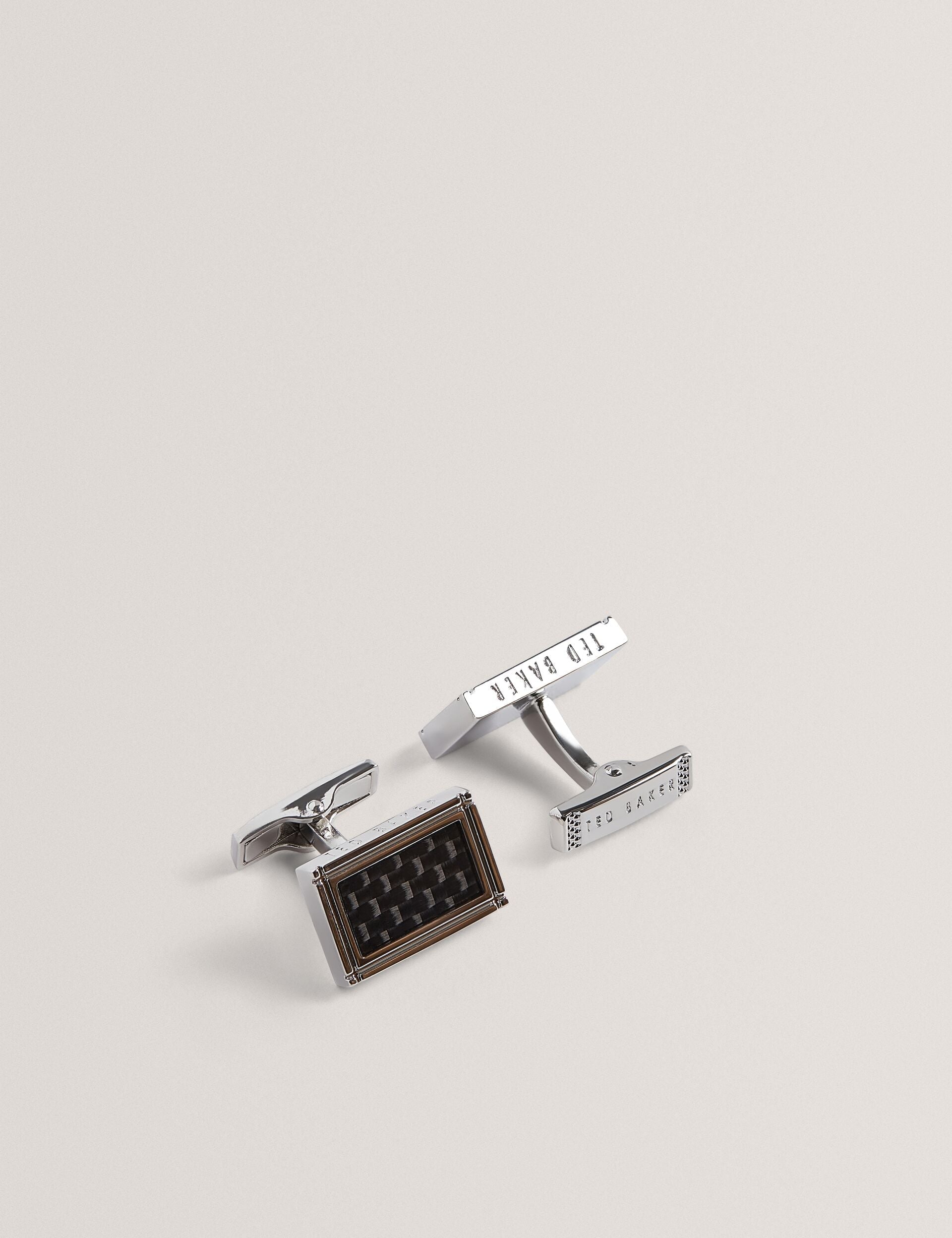 Men CARMONT - Carbon Cufflink And Tie Clip Set - Ted Baker