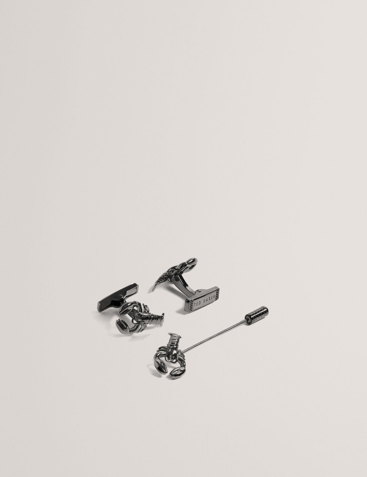 Men MARIINE - Lobster Cufflinks & Lapel Pin Set - Ted Baker