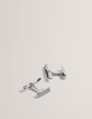 Men KIPPER - Fish Shape Branded Metal Cufflinks - Ted Baker