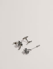 Men PALMIIE - Palm Tree Cufflink Lapel Pin Set - Ted Baker