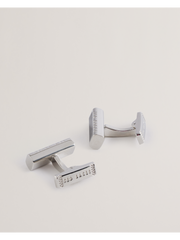 Men CARBIE - Carbon Fibre Bar Metal Cufflinks - Ted Baker