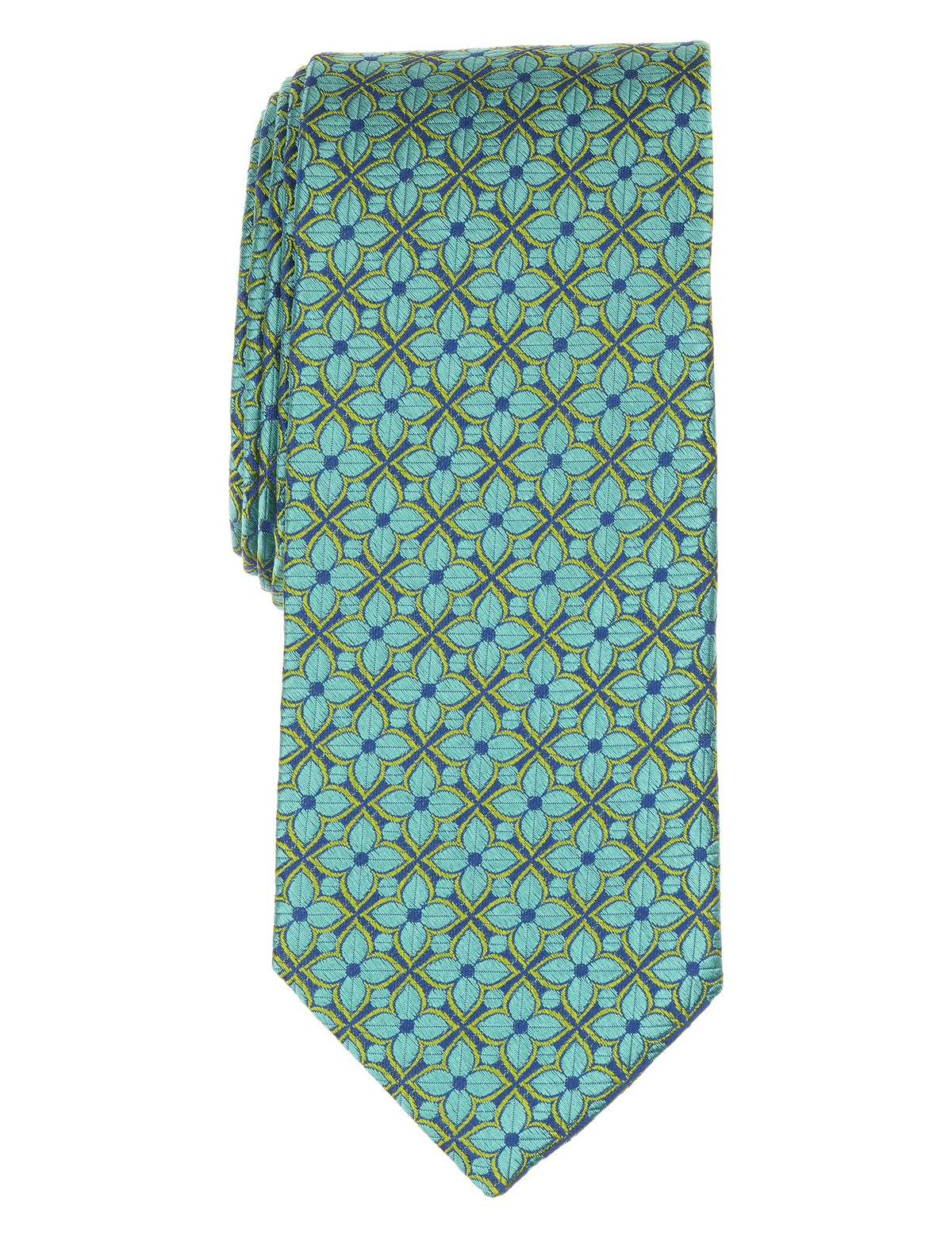 Men WRIGHTT Floral Tile Print Silk Tie - Ted Baker