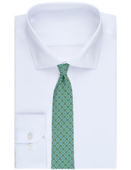 Men WRIGHTT Floral Tile Print Silk Tie - Ted Baker