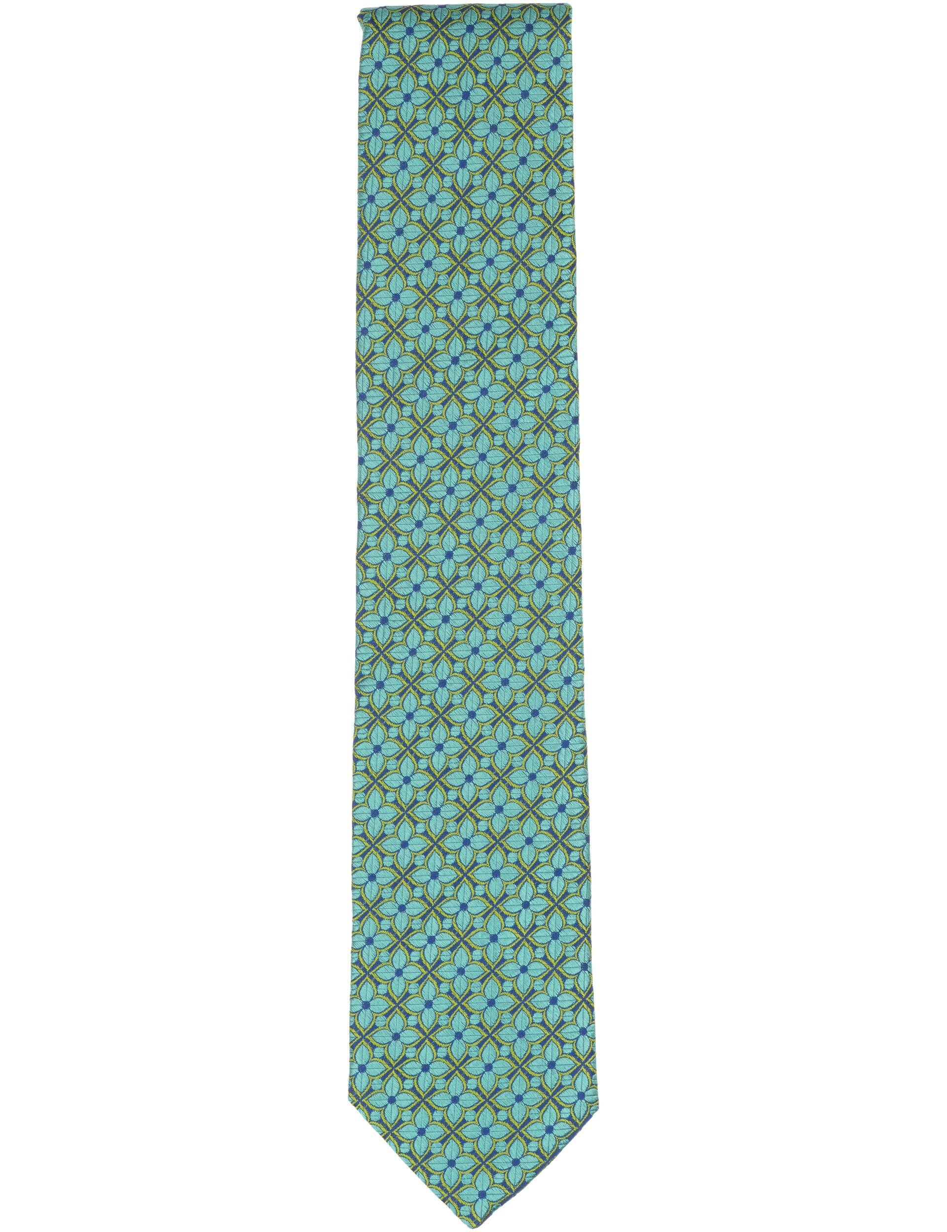 Men WRIGHTT Floral Tile Print Silk Tie - Ted Baker