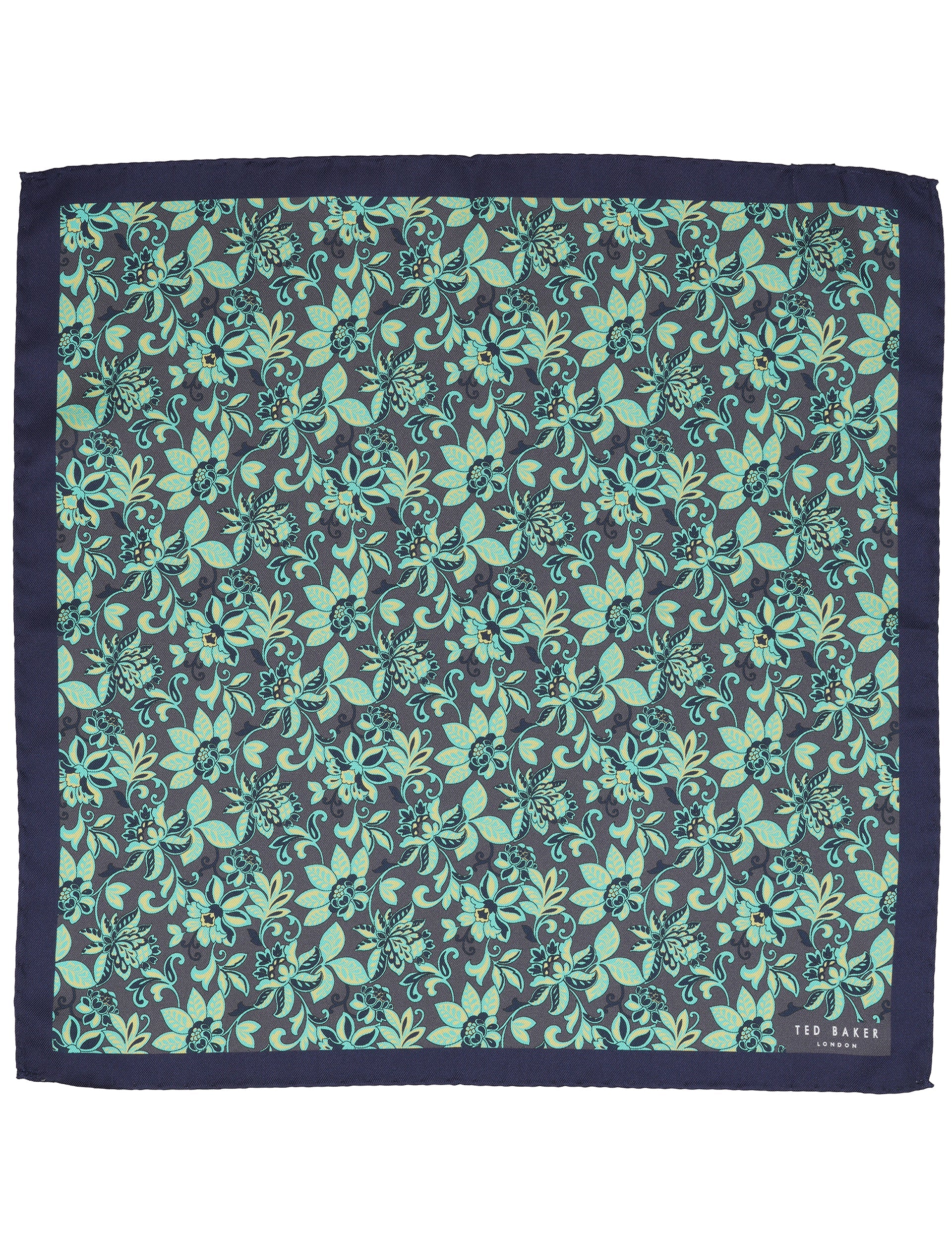 Men YORKPS Scrolling Floral Satin Pocket Square - Ted Baker