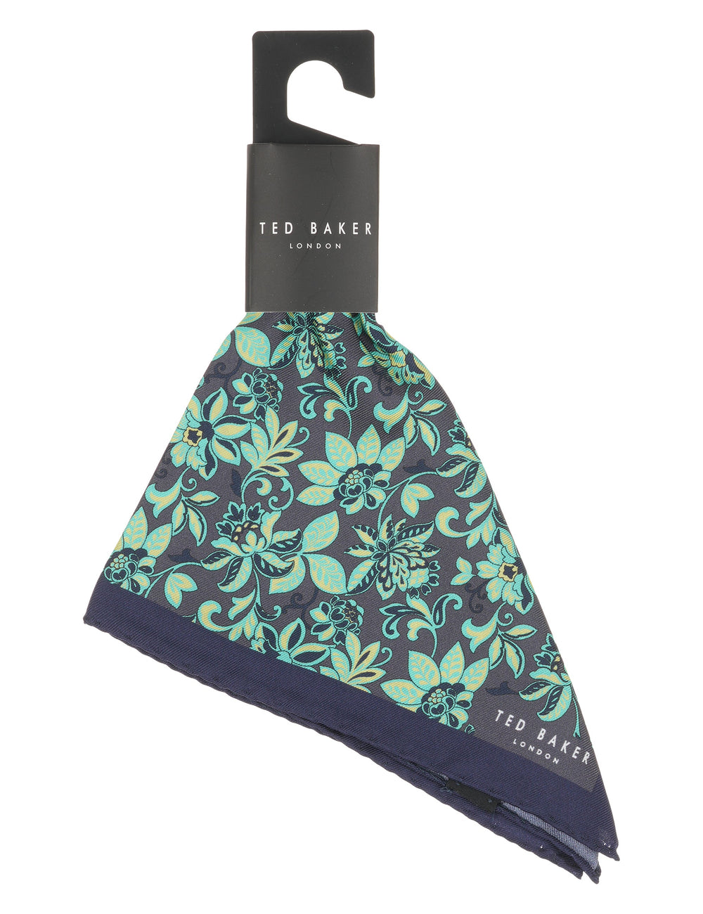 Men YORKPS Scrolling Floral Satin Pocket Square - Ted Baker