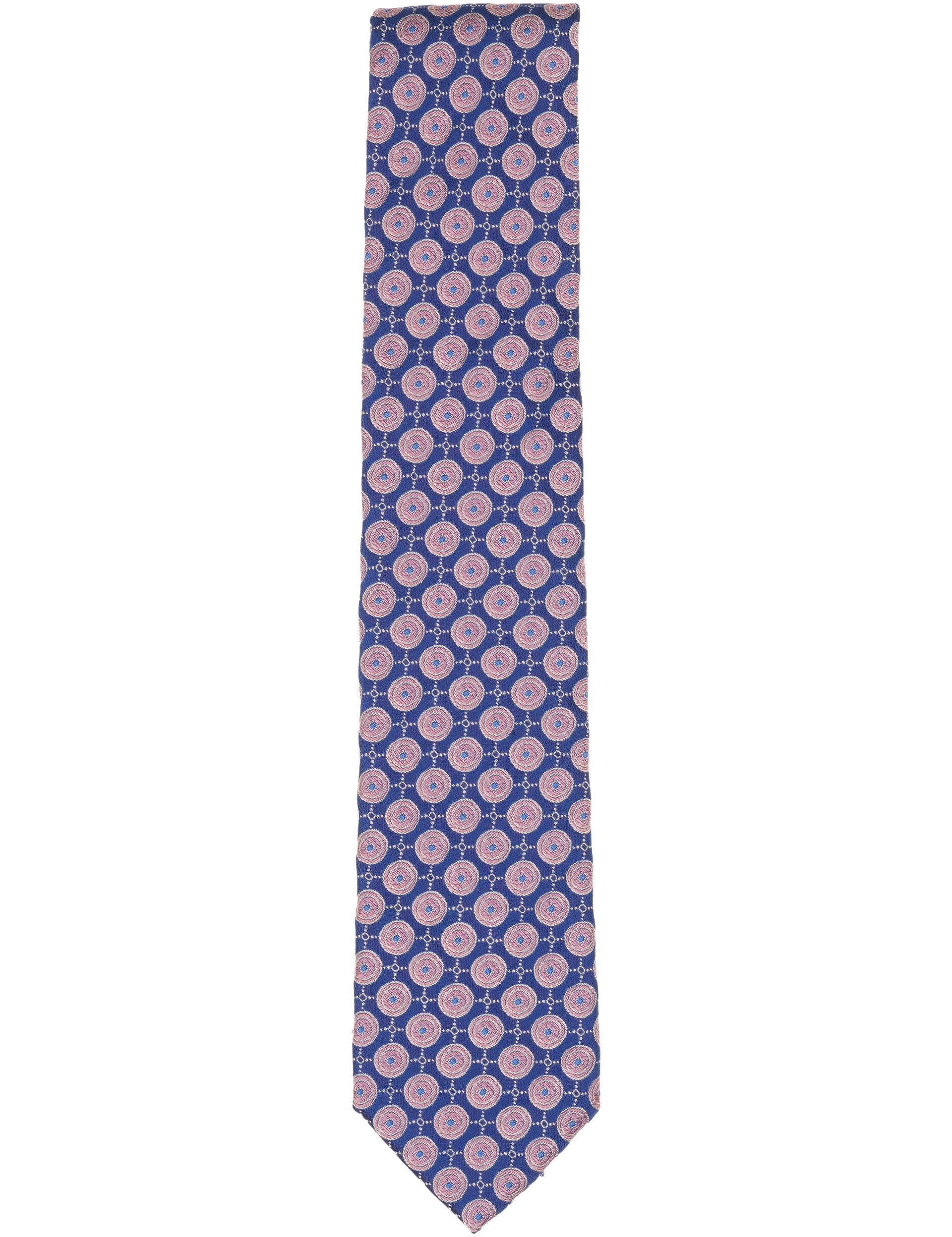 Men VERNON Roundel Print Silk Tie - Ted Baker