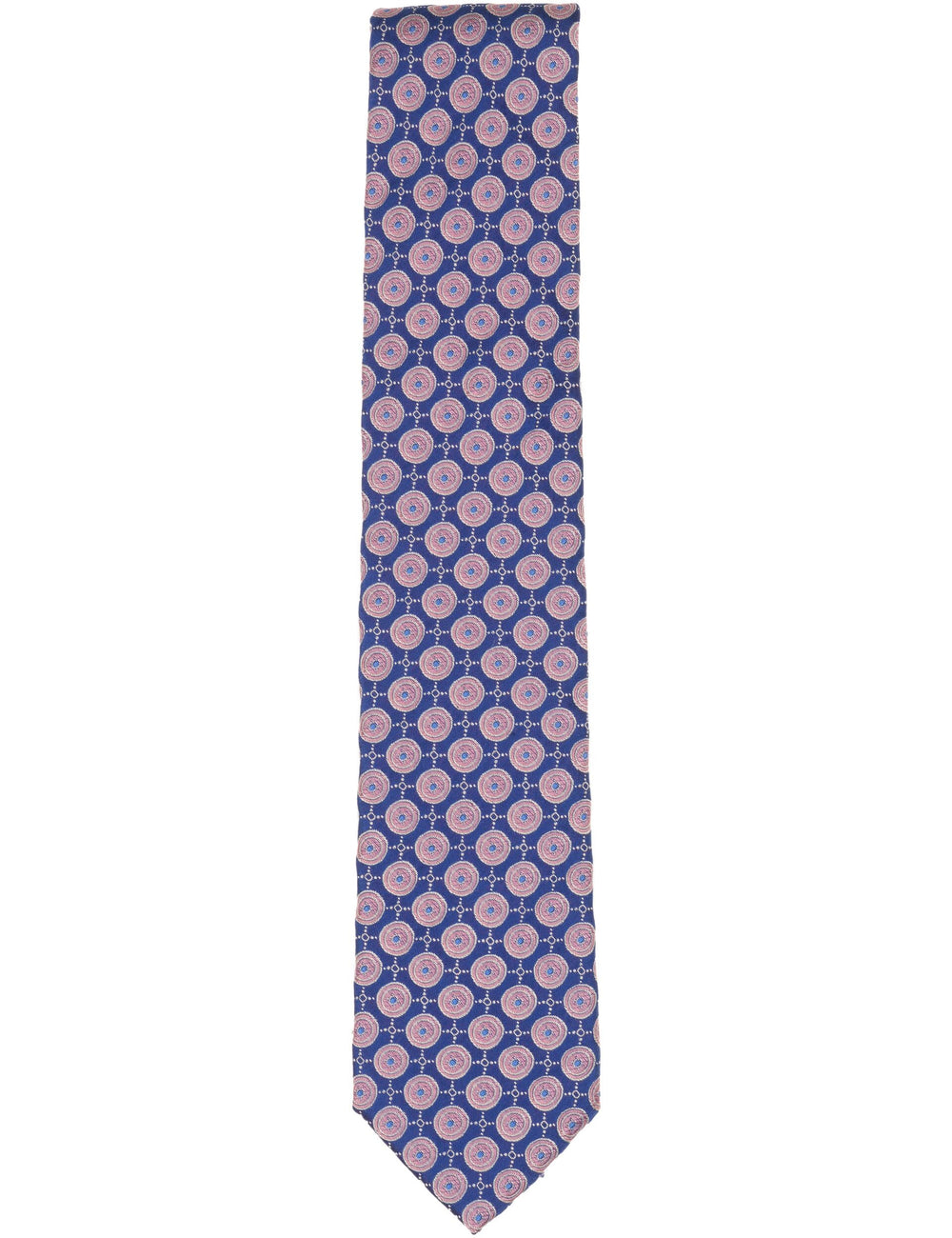 Men VERNON Roundel Print Silk Tie - Ted Baker