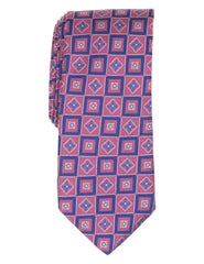 Men WINKLY Geometric Tile Print Silk Tie - Ted Baker