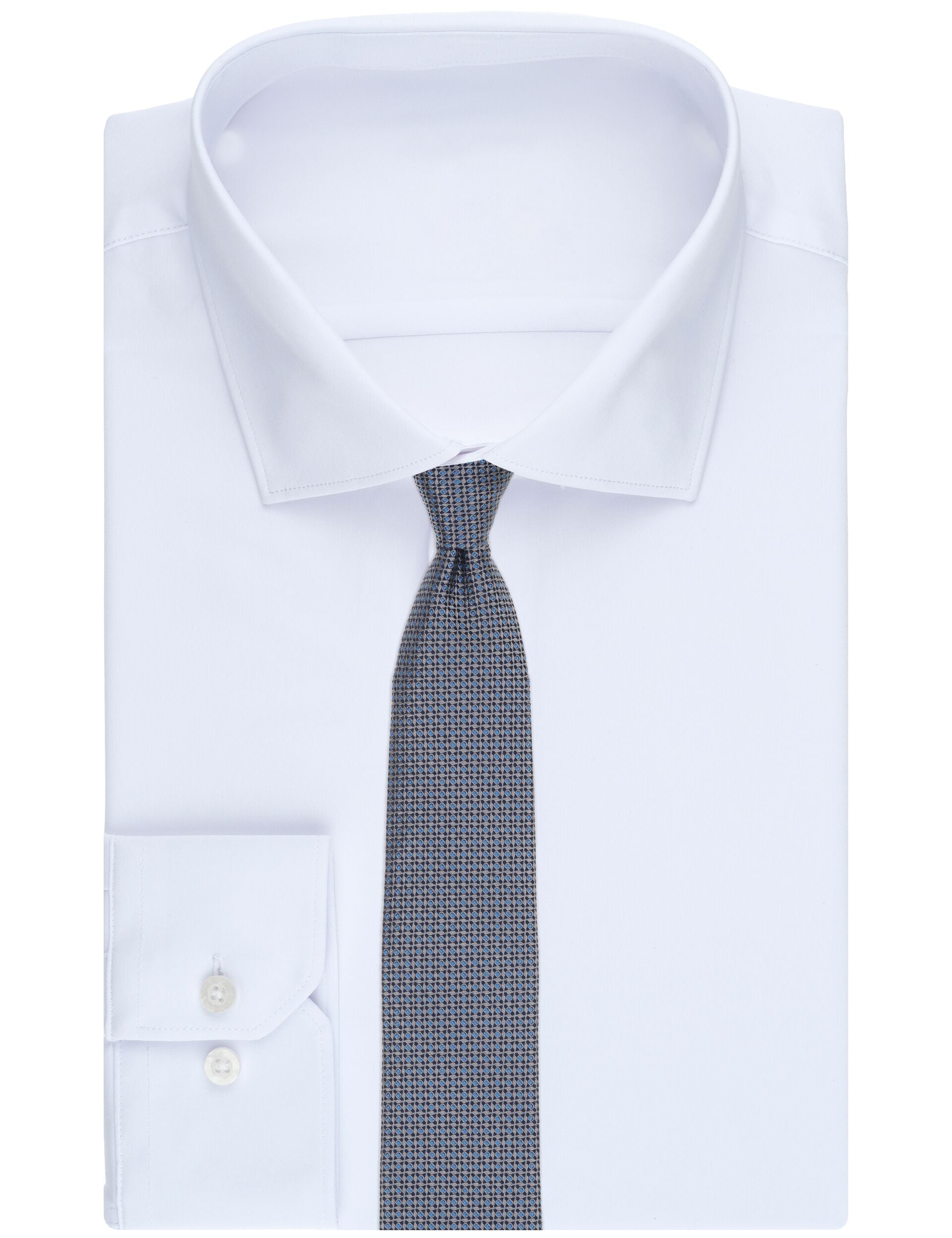 Men WALDRAM Grid Dot Silk Tie - Ted Baker