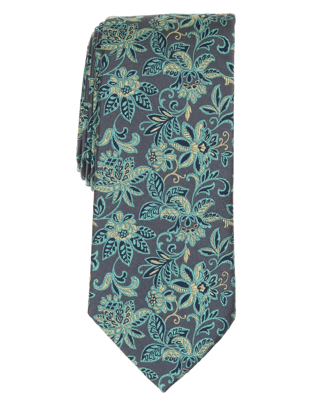 Men YORKT Scrolling Floral Satin Tie - Ted Baker