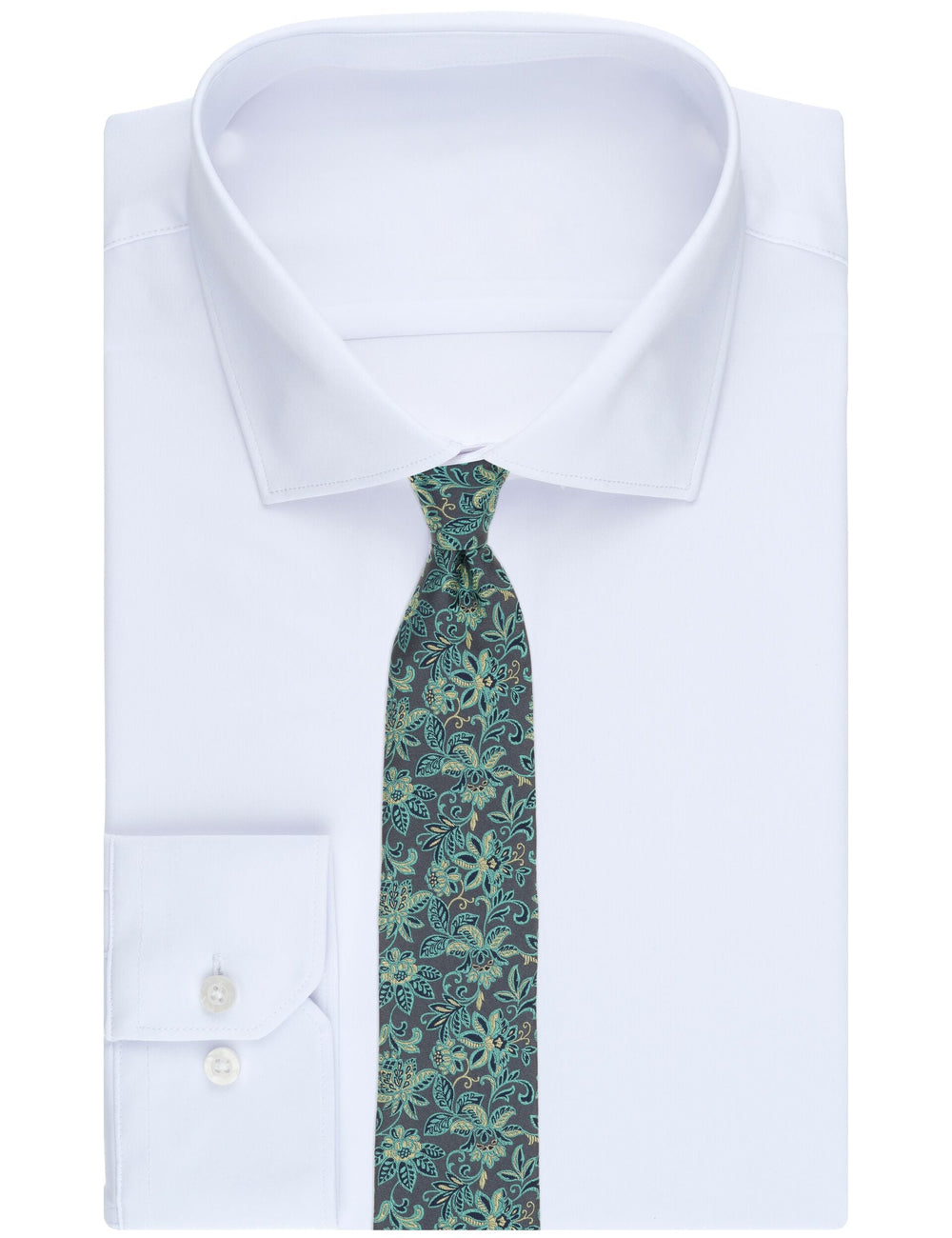 Men YORKT Scrolling Floral Satin Tie - Ted Baker