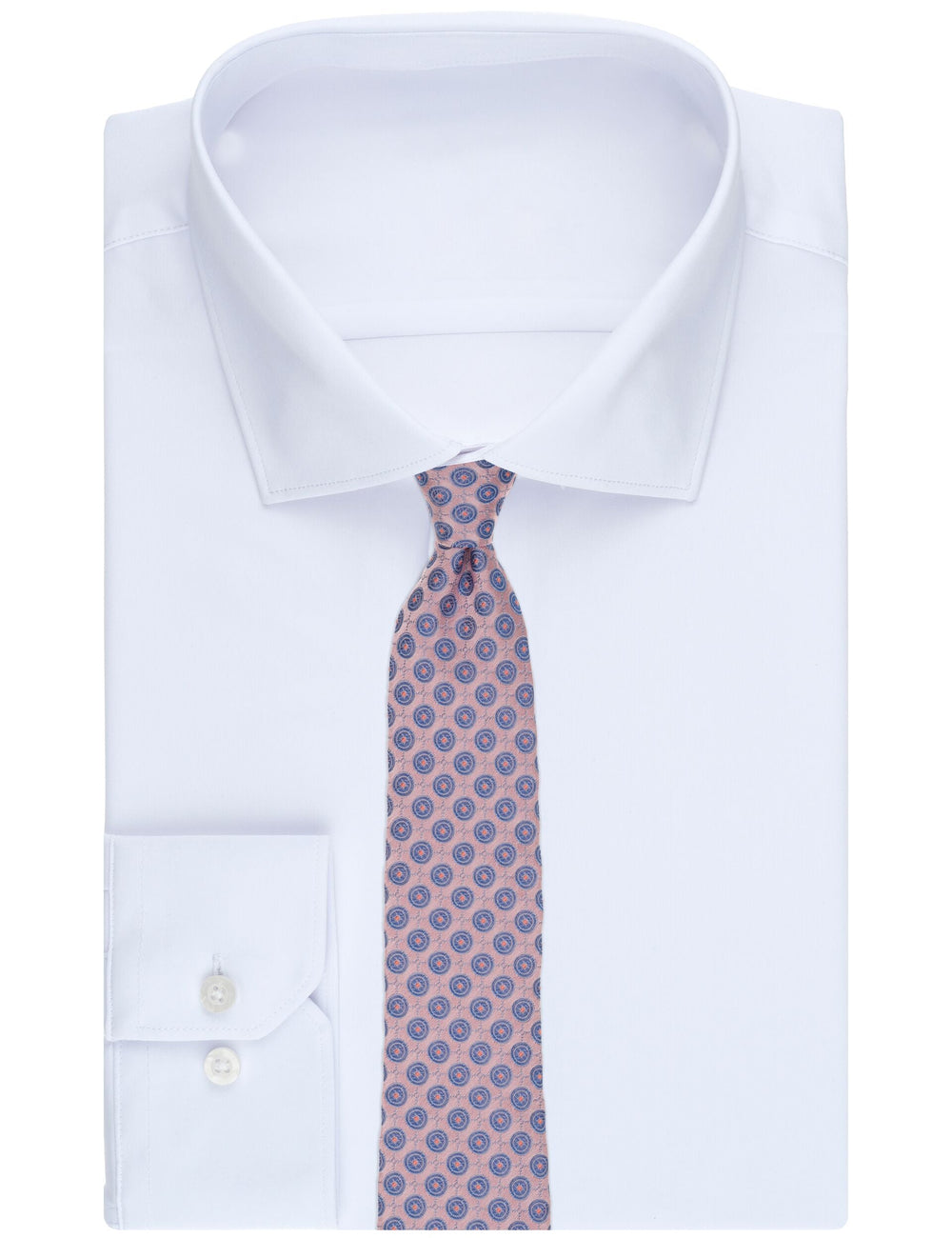 Men VERNON Roundel Print Silk Tie - Ted Baker