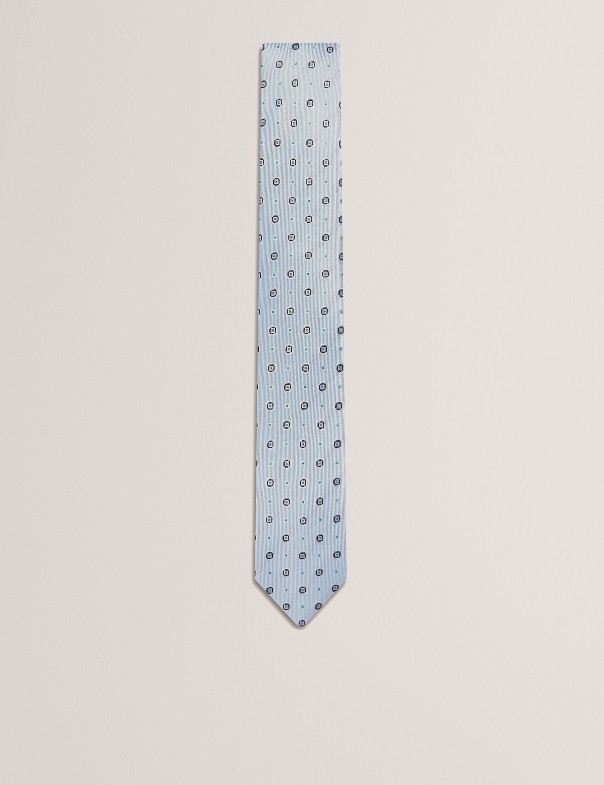 Men STEEPLE - Circle Geometric Print Silk Tie - Ted Baker