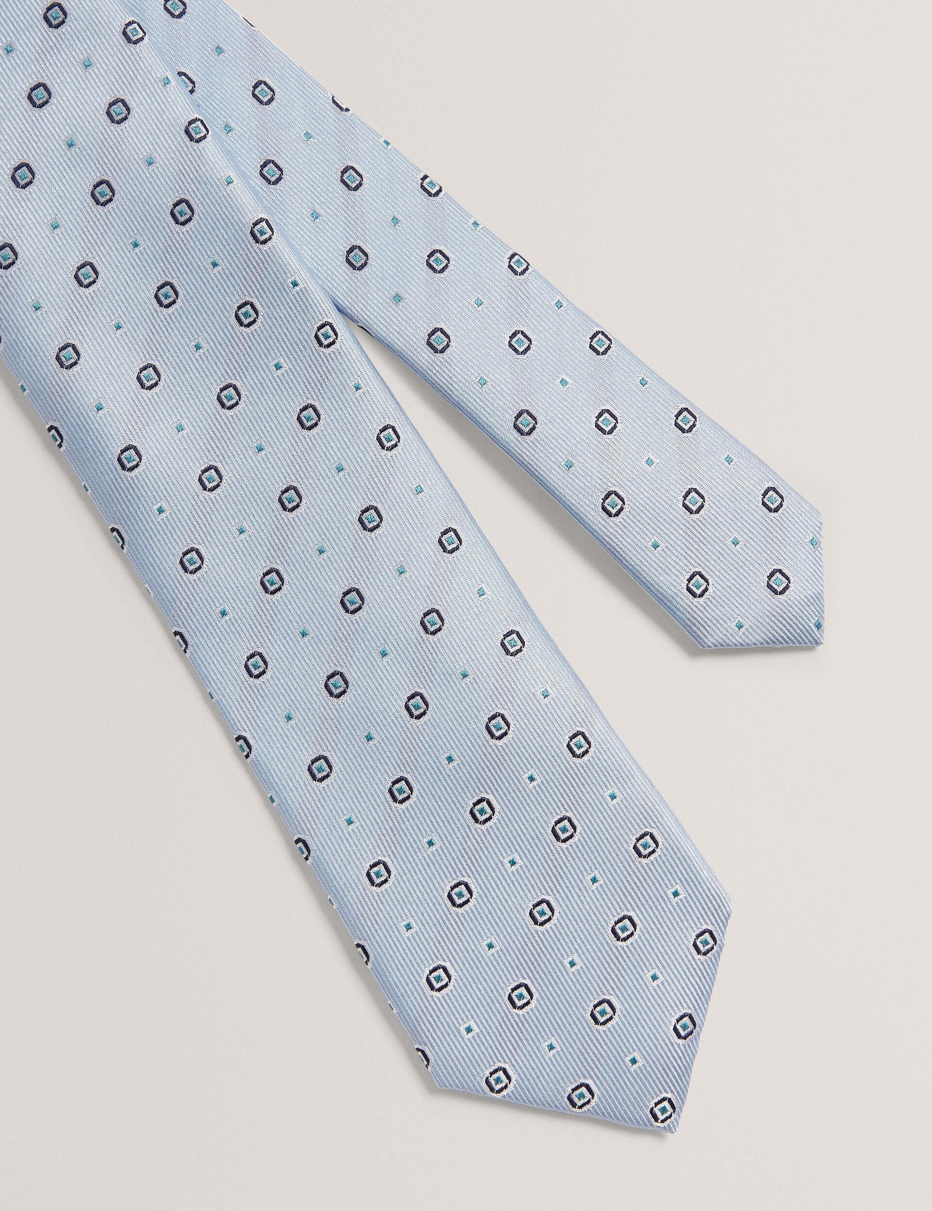 Men STEEPLE - Circle Geometric Print Silk Tie - Ted Baker
