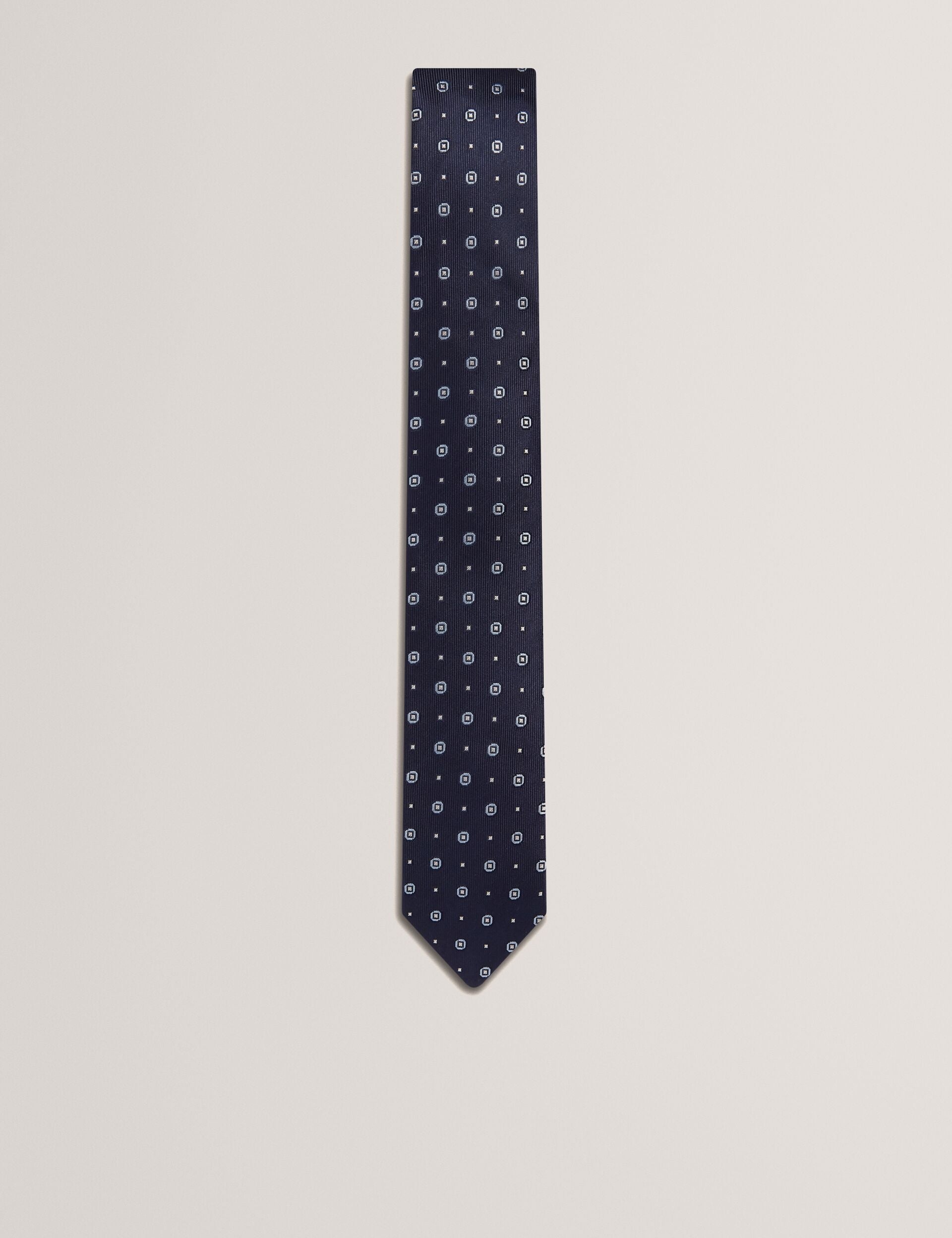 Men STEEPLE - Circle Geometric Print Silk Tie - Ted Baker