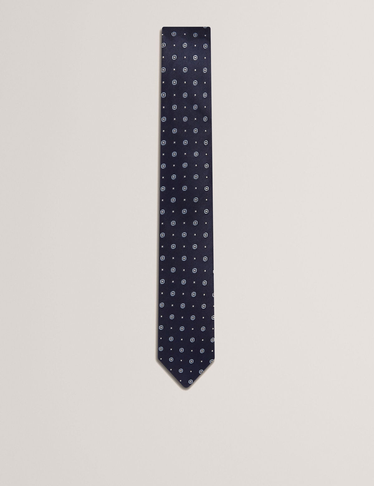 Men STEEPLE - Circle Geometric Print Silk Tie - Ted Baker
