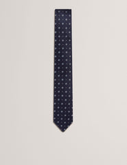 Men STEEPLE - Circle Geometric Print Silk Tie - Ted Baker