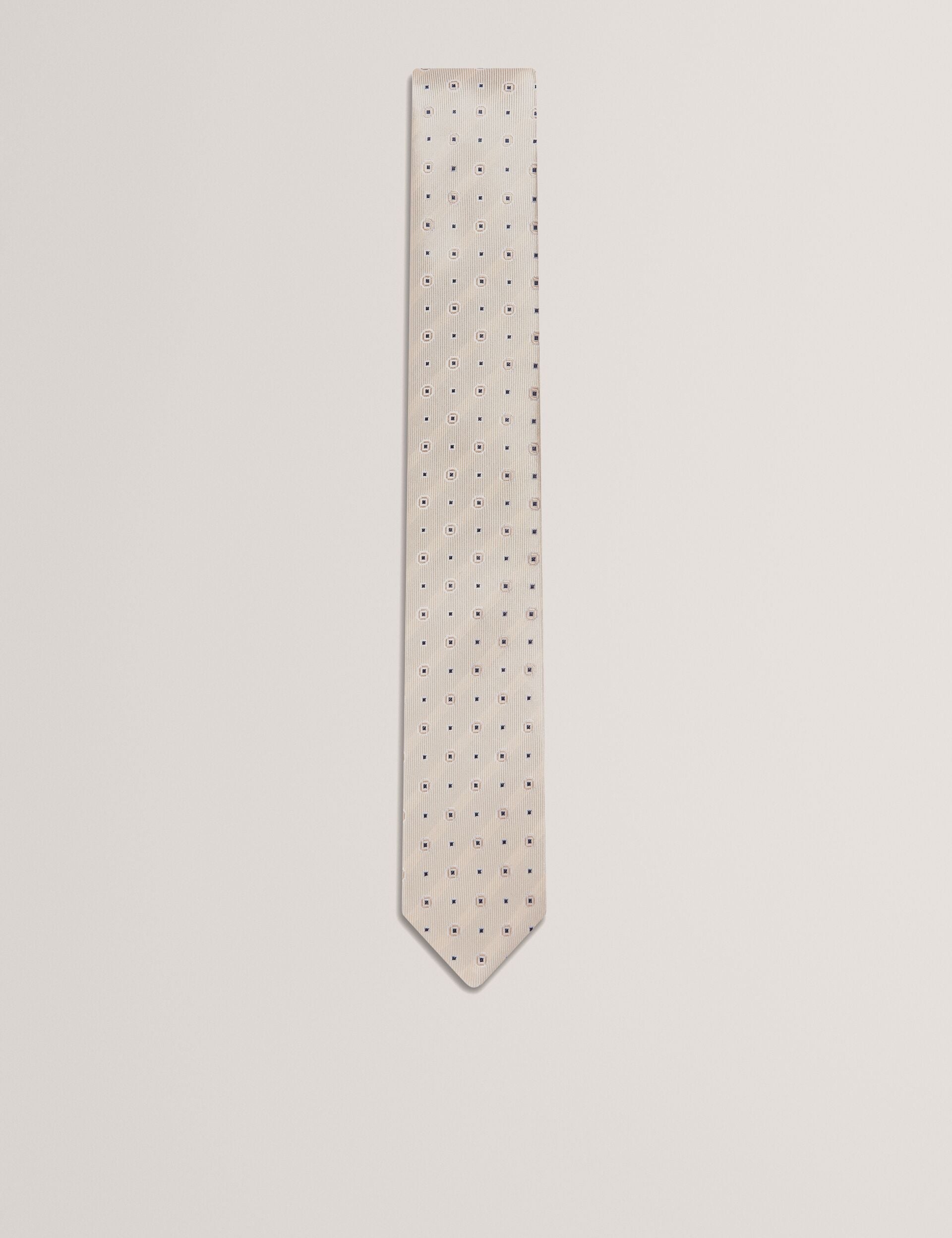 Men STEEPLE - Circle Geometric Print Silk Tie - Ted Baker