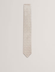 Men STEEPLE - Circle Geometric Print Silk Tie - Ted Baker